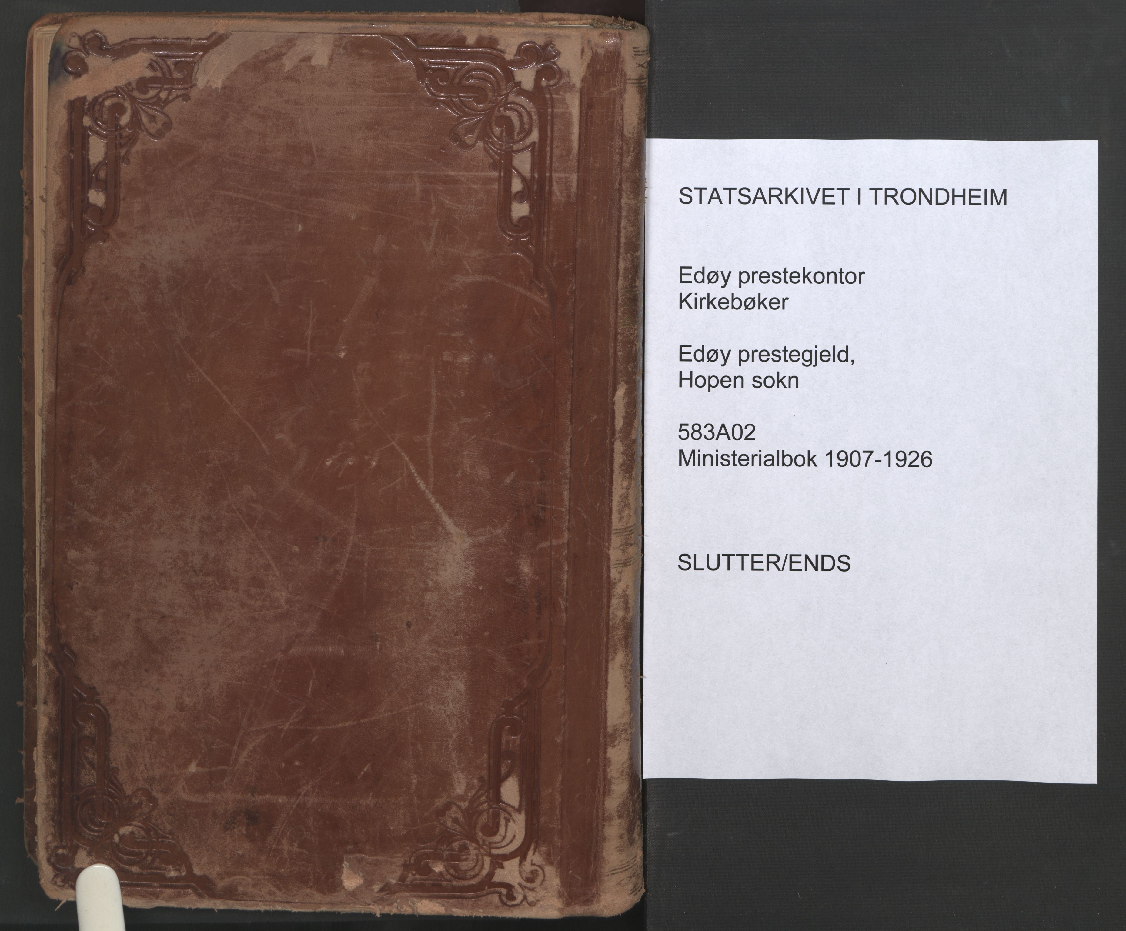Ministerialprotokoller, klokkerbøker og fødselsregistre - Møre og Romsdal, AV/SAT-A-1454/583/L0955: Ministerialbok nr. 583A02, 1907-1926