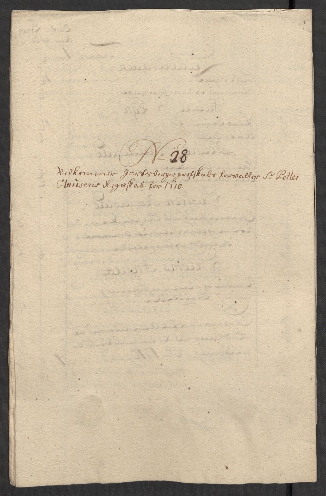 Rentekammeret inntil 1814, Reviderte regnskaper, Fogderegnskap, AV/RA-EA-4092/R32/L1875: Fogderegnskap Jarlsberg grevskap, 1710, s. 337