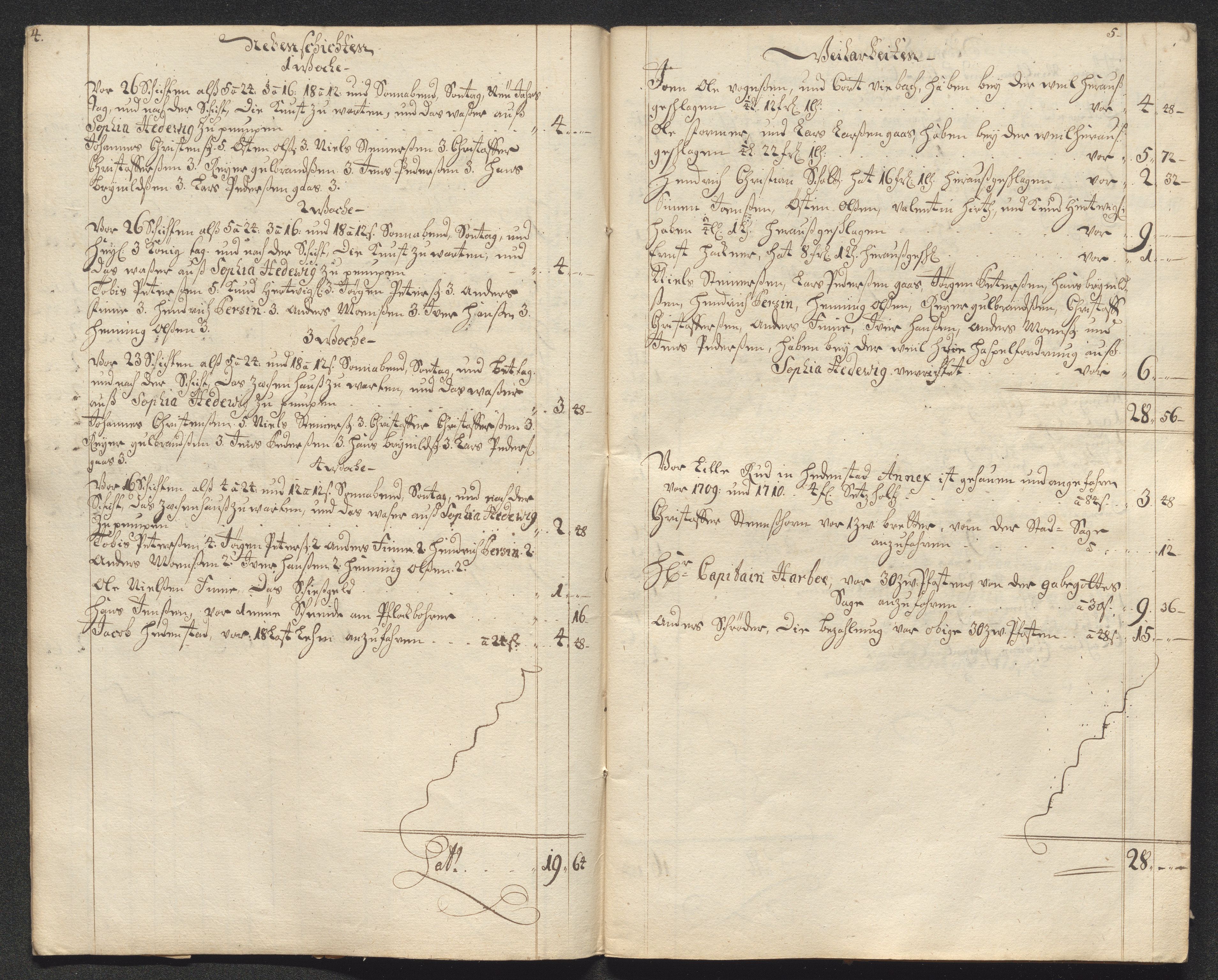 Kongsberg Sølvverk 1623-1816, AV/SAKO-EA-3135/001/D/Dc/Dcd/L0099: Utgiftsregnskap for gruver m.m., 1710, s. 6