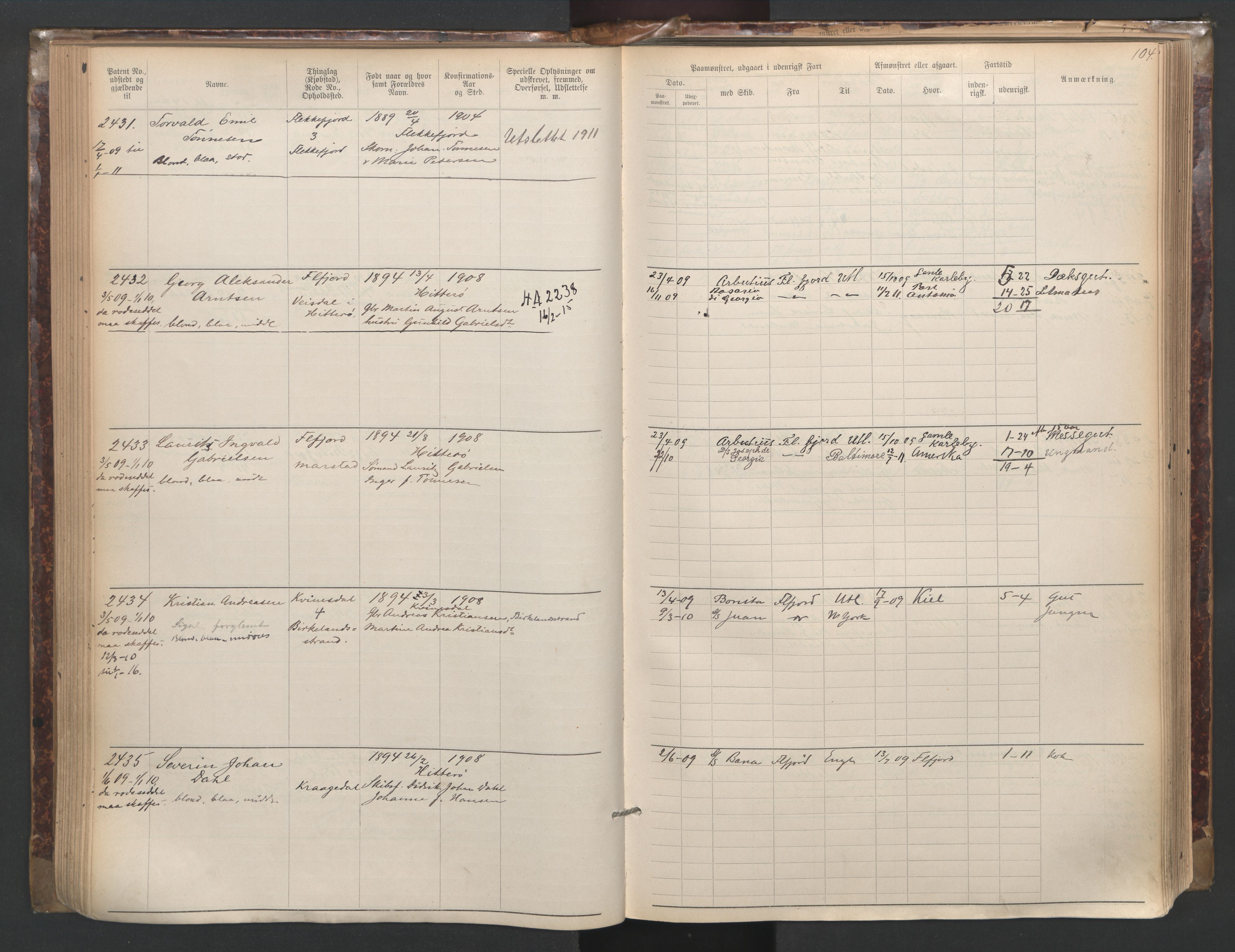 Flekkefjord mønstringskrets, SAK/2031-0018/F/Fa/L0003: Annotasjonsrulle nr 1921-2963 med register, N-3, 1892-1948, s. 135