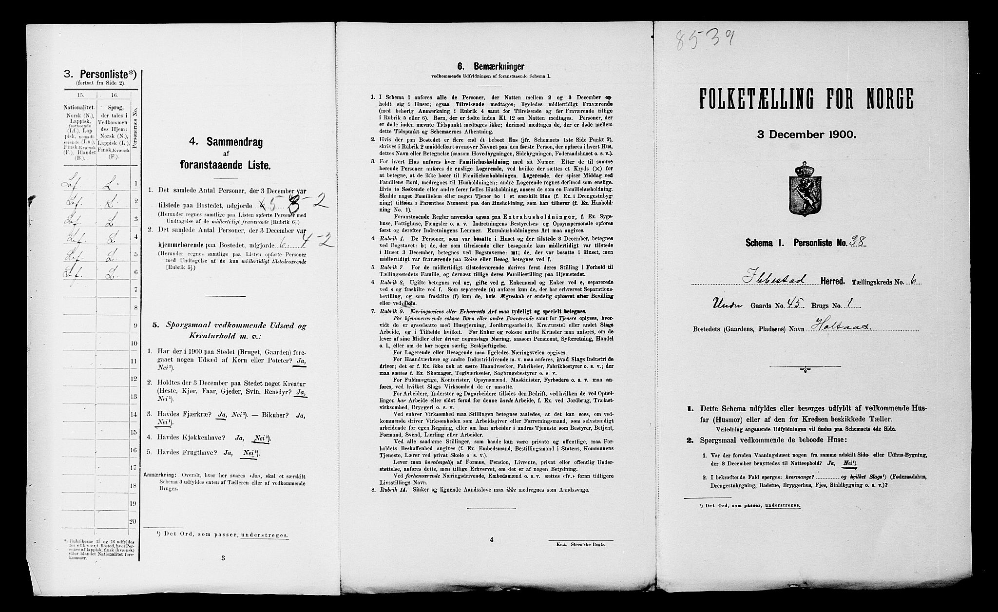 SATØ, Folketelling 1900 for 1917 Ibestad herred, 1900, s. 922