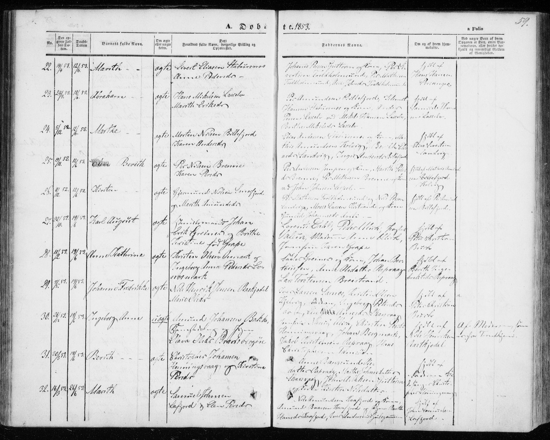 Kistrand/Porsanger sokneprestembete, AV/SATØ-S-1351/H/Ha/L0004.kirke: Ministerialbok nr. 4, 1843-1860, s. 59