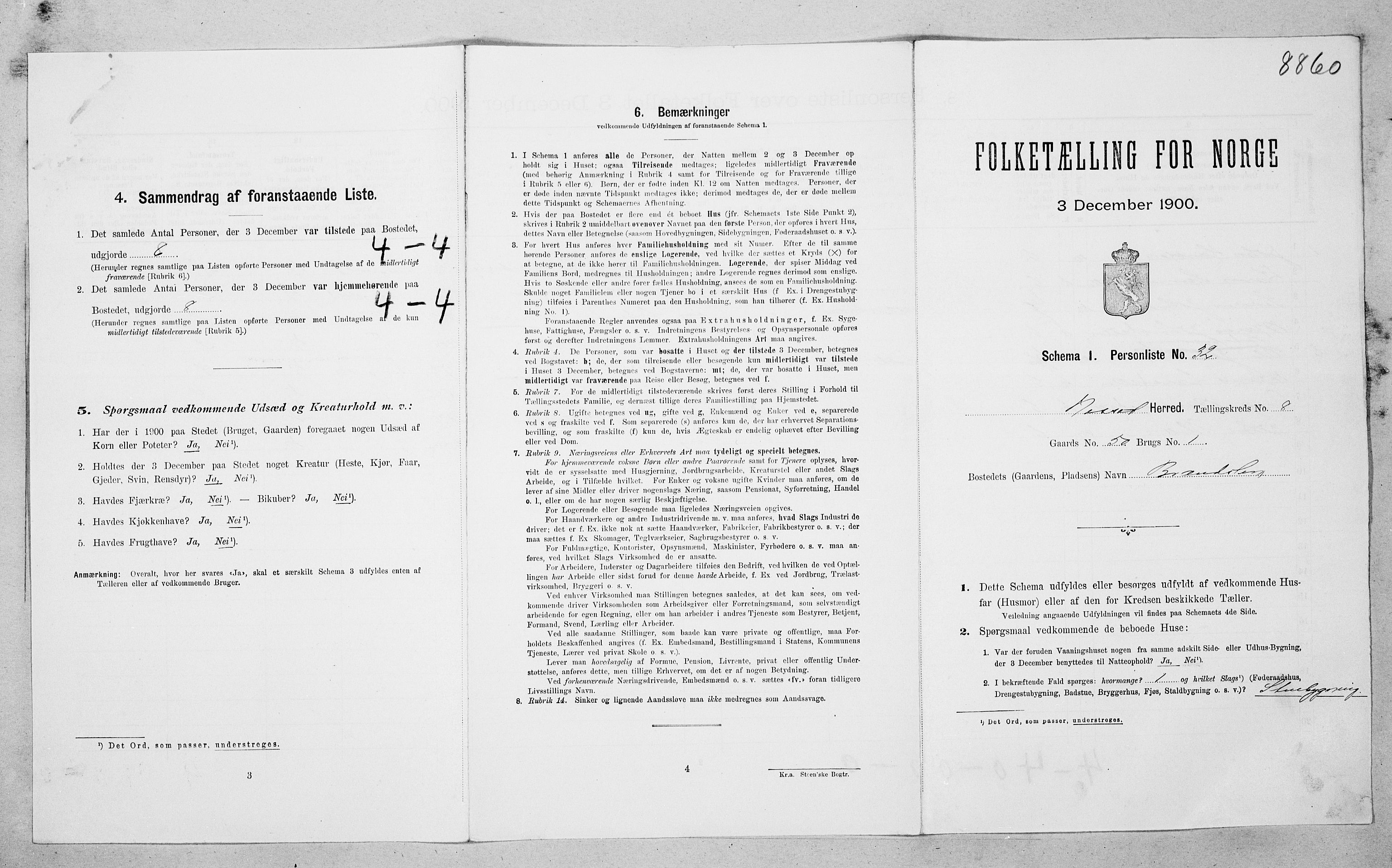 SAT, Folketelling 1900 for 1543 Nesset herred, 1900, s. 533