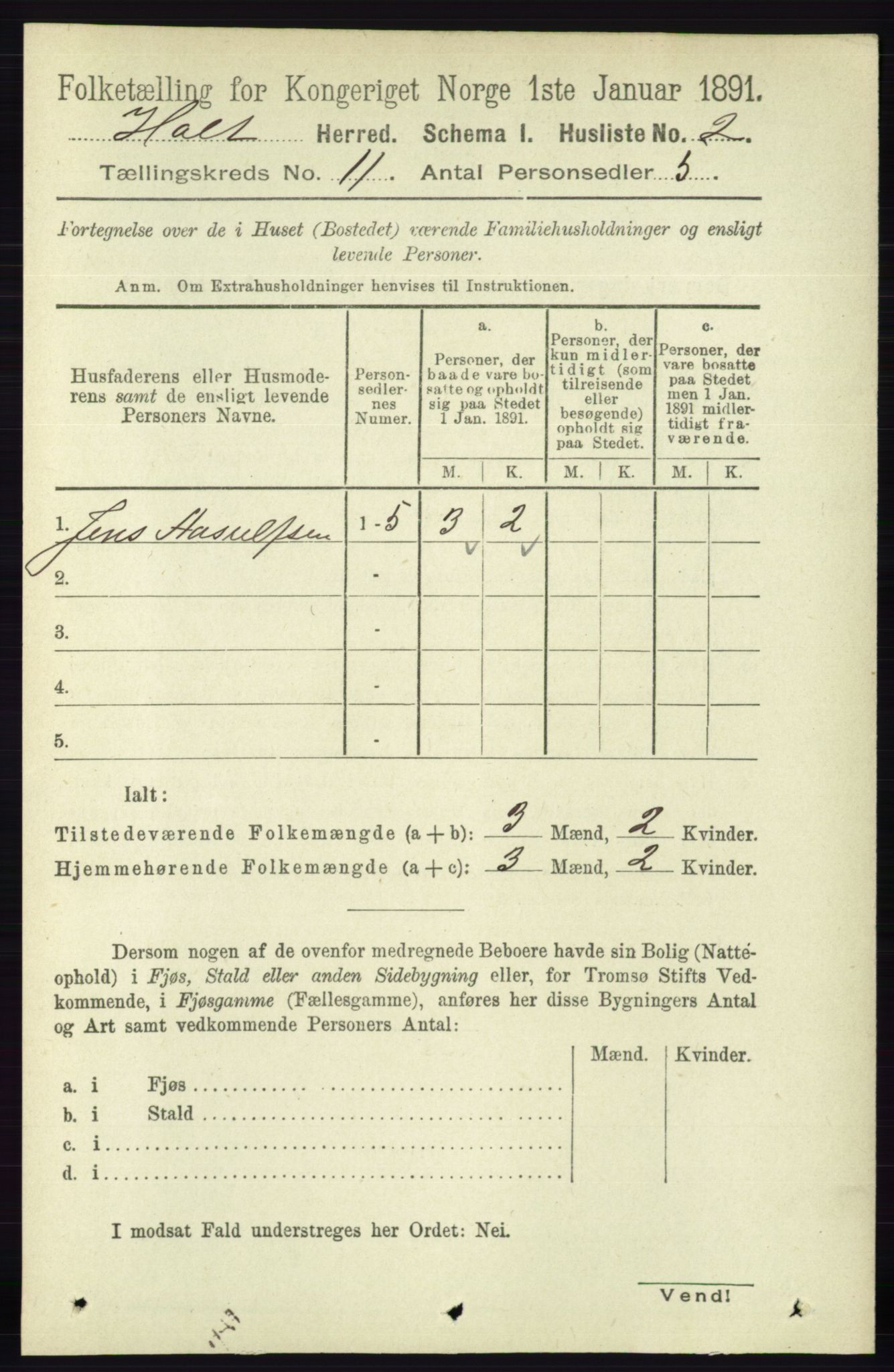 RA, Folketelling 1891 for 0914 Holt herred, 1891, s. 4771