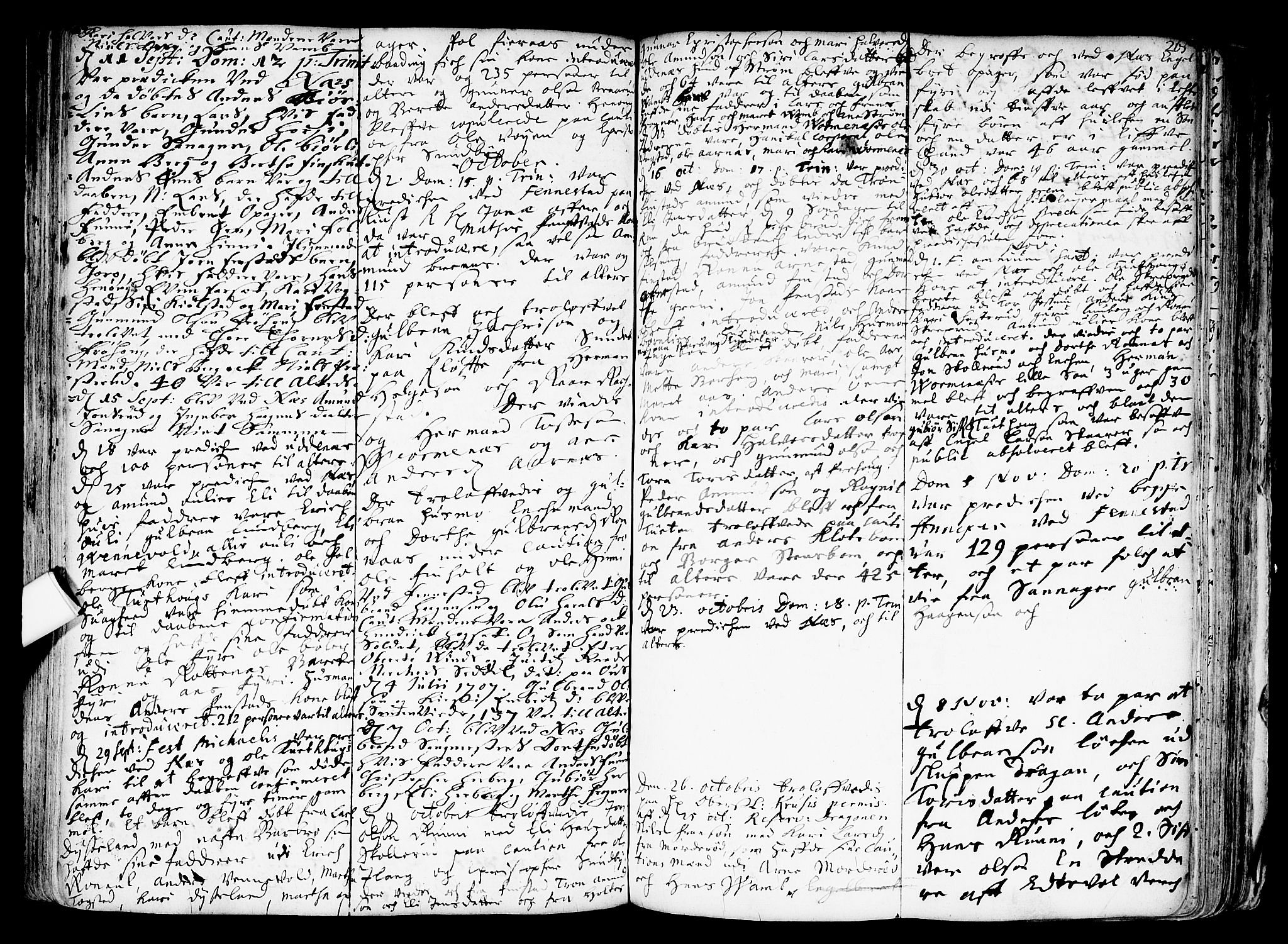 Nes prestekontor Kirkebøker, AV/SAO-A-10410/F/Fa/L0001: Ministerialbok nr. I 1, 1689-1716, s. 264-265