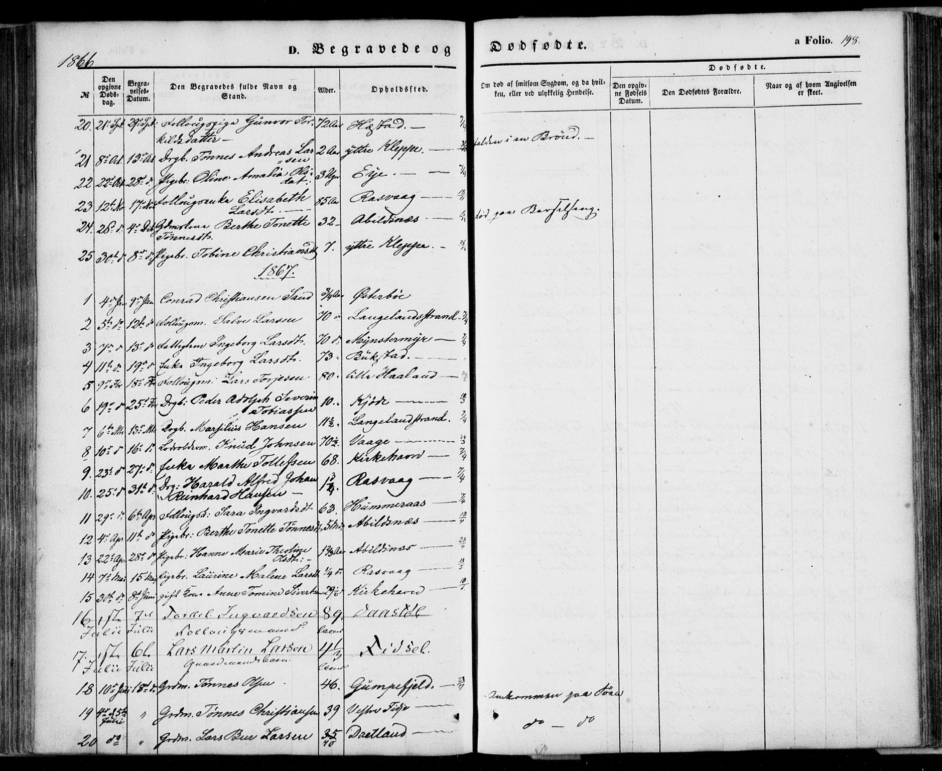 Flekkefjord sokneprestkontor, AV/SAK-1111-0012/F/Fa/Fab/L0004: Ministerialbok nr. A 4, 1850-1875, s. 198