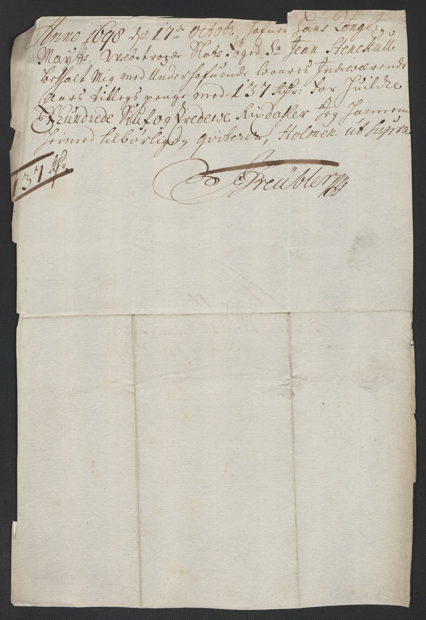 Rentekammeret inntil 1814, Reviderte regnskaper, Fogderegnskap, RA/EA-4092/R10/L0441: Fogderegnskap Aker og Follo, 1698, s. 168