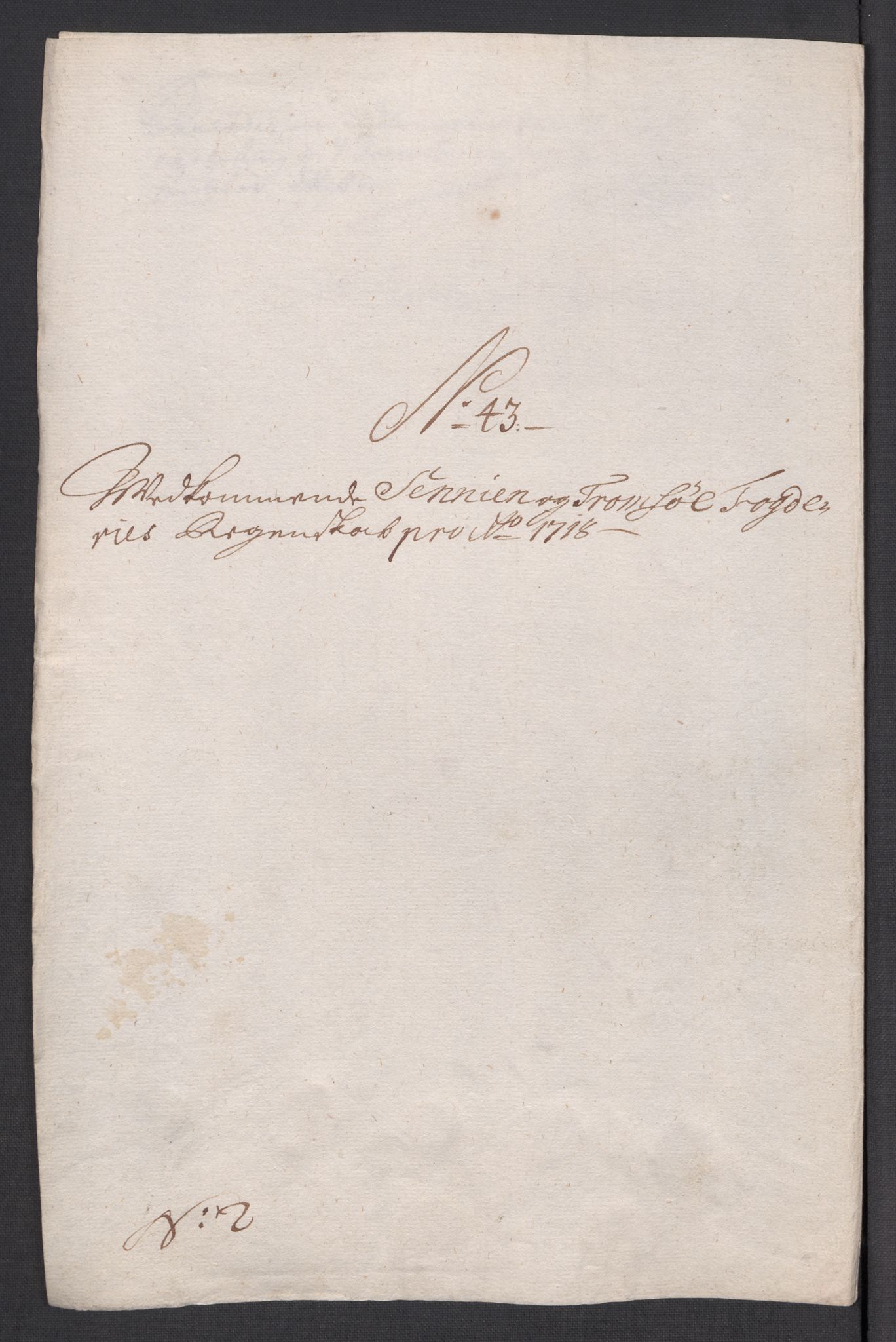 Rentekammeret inntil 1814, Reviderte regnskaper, Fogderegnskap, AV/RA-EA-4092/R68/L4764: Fogderegnskap Senja og Troms, 1718, s. 273