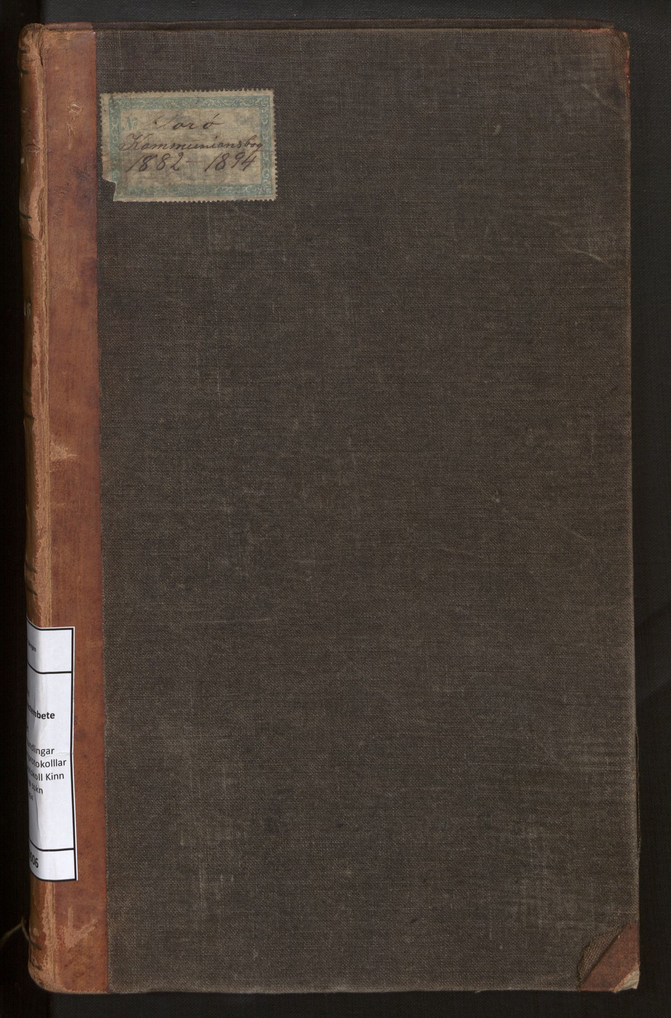 Kinn sokneprestembete, SAB/A-80801/H/Hb/L0006: Kommunikantprotokoll nr. 6, 1882-1894