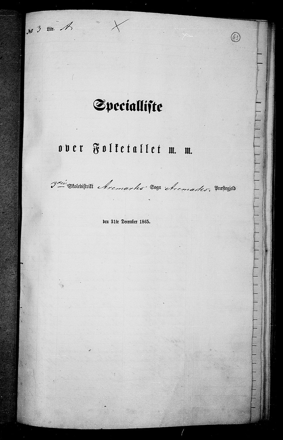 RA, Folketelling 1865 for 0118P Aremark prestegjeld, 1865, s. 58