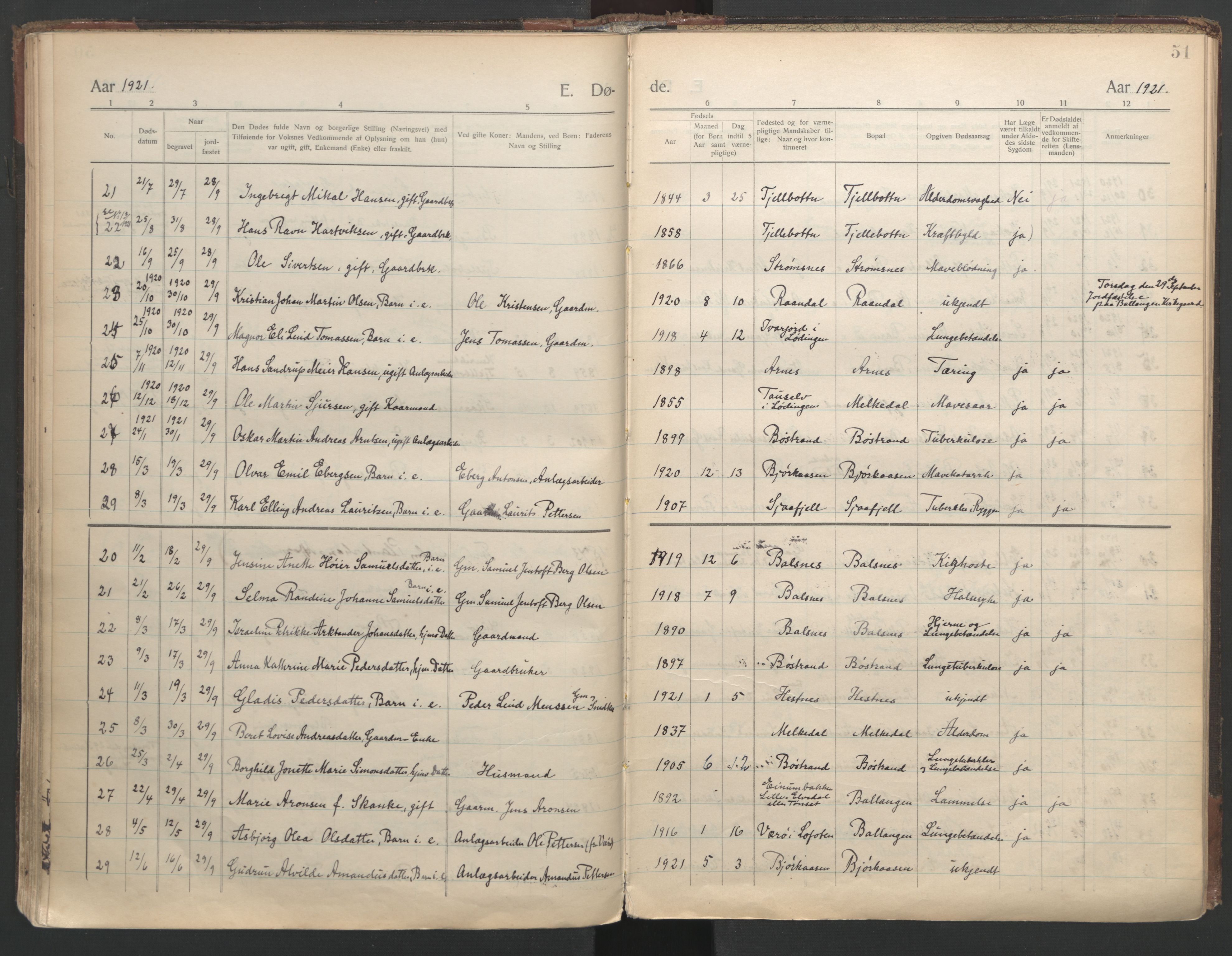 Ministerialprotokoller, klokkerbøker og fødselsregistre - Nordland, AV/SAT-A-1459/863/L0903: Ministerialbok nr. 863A15, 1907-1937, s. 51