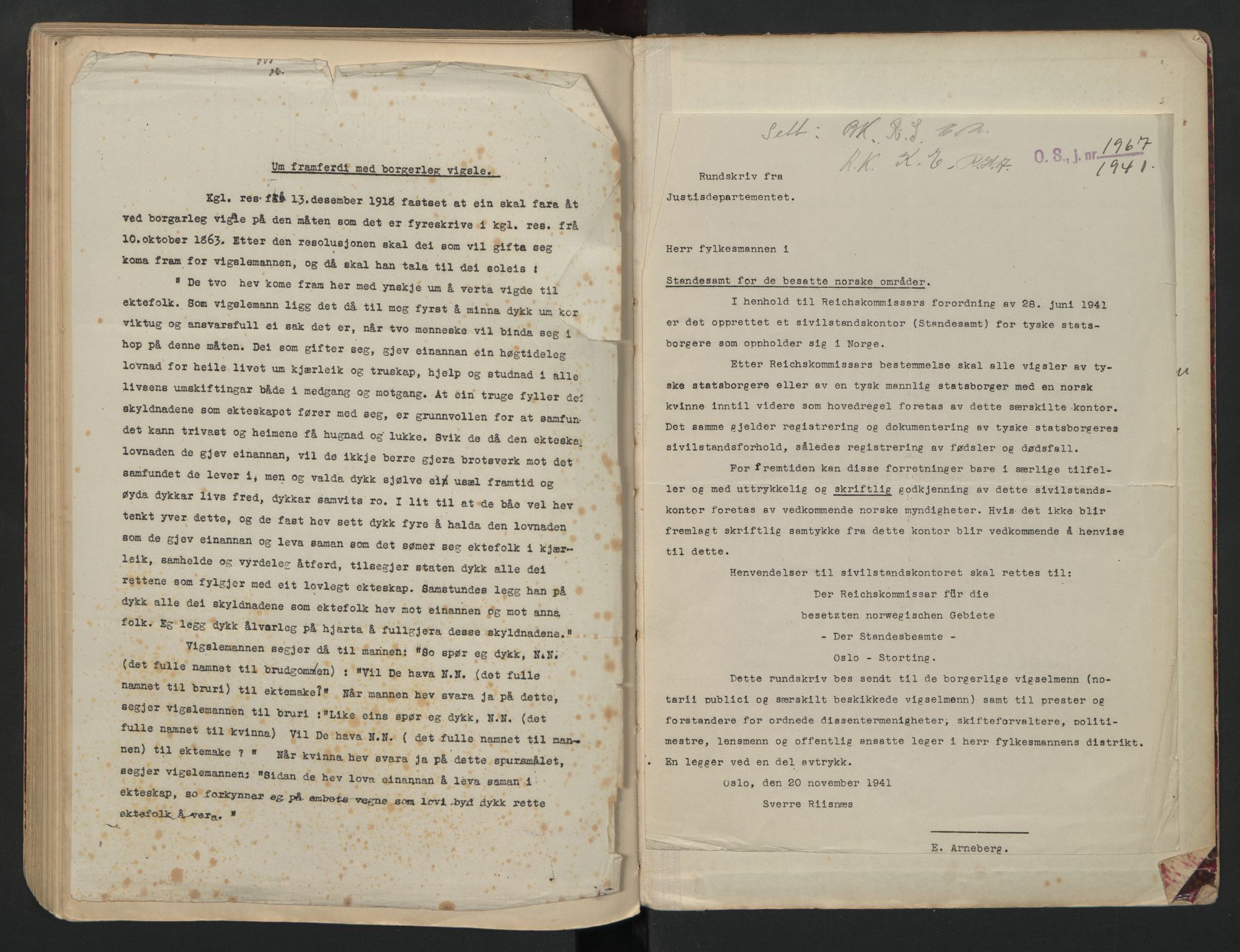 Onsøy sorenskriveri, AV/SAO-A-10474/L/La/L0001: Vigselsbok, 1920-1942