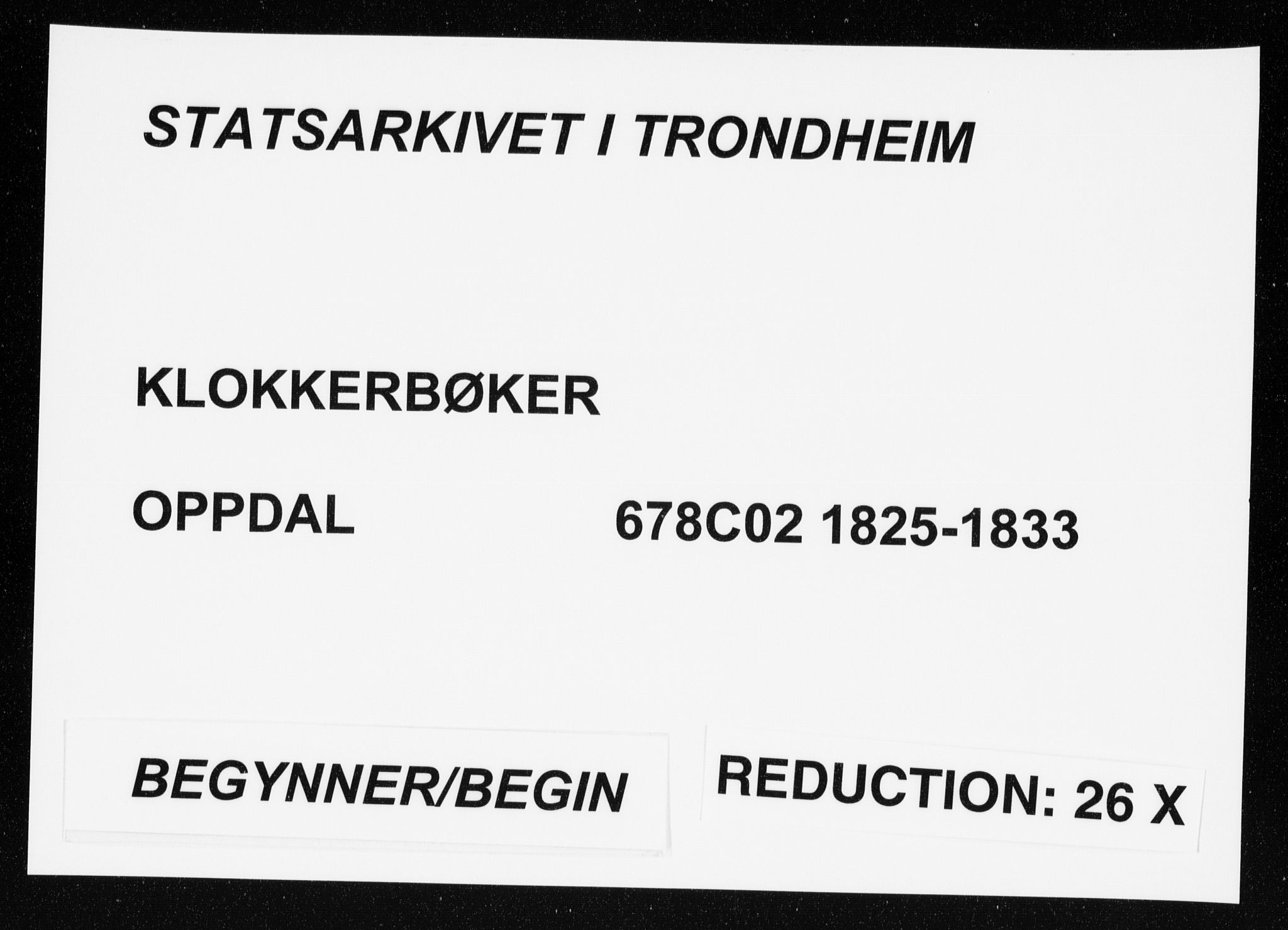 Ministerialprotokoller, klokkerbøker og fødselsregistre - Sør-Trøndelag, SAT/A-1456/678/L0913: Klokkerbok nr. 678C02, 1825-1833