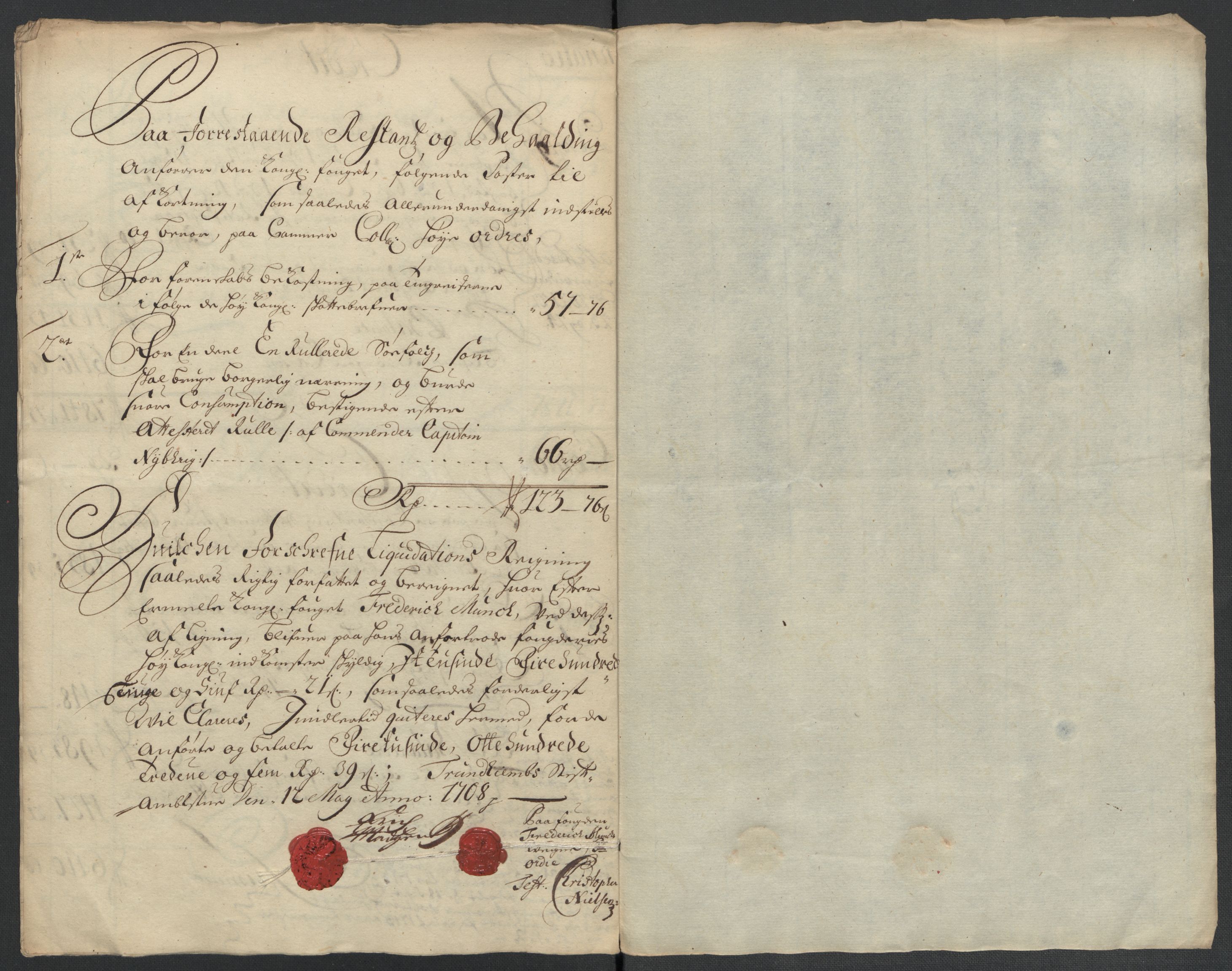 Rentekammeret inntil 1814, Reviderte regnskaper, Fogderegnskap, AV/RA-EA-4092/R56/L3742: Fogderegnskap Nordmøre, 1706-1707, s. 176