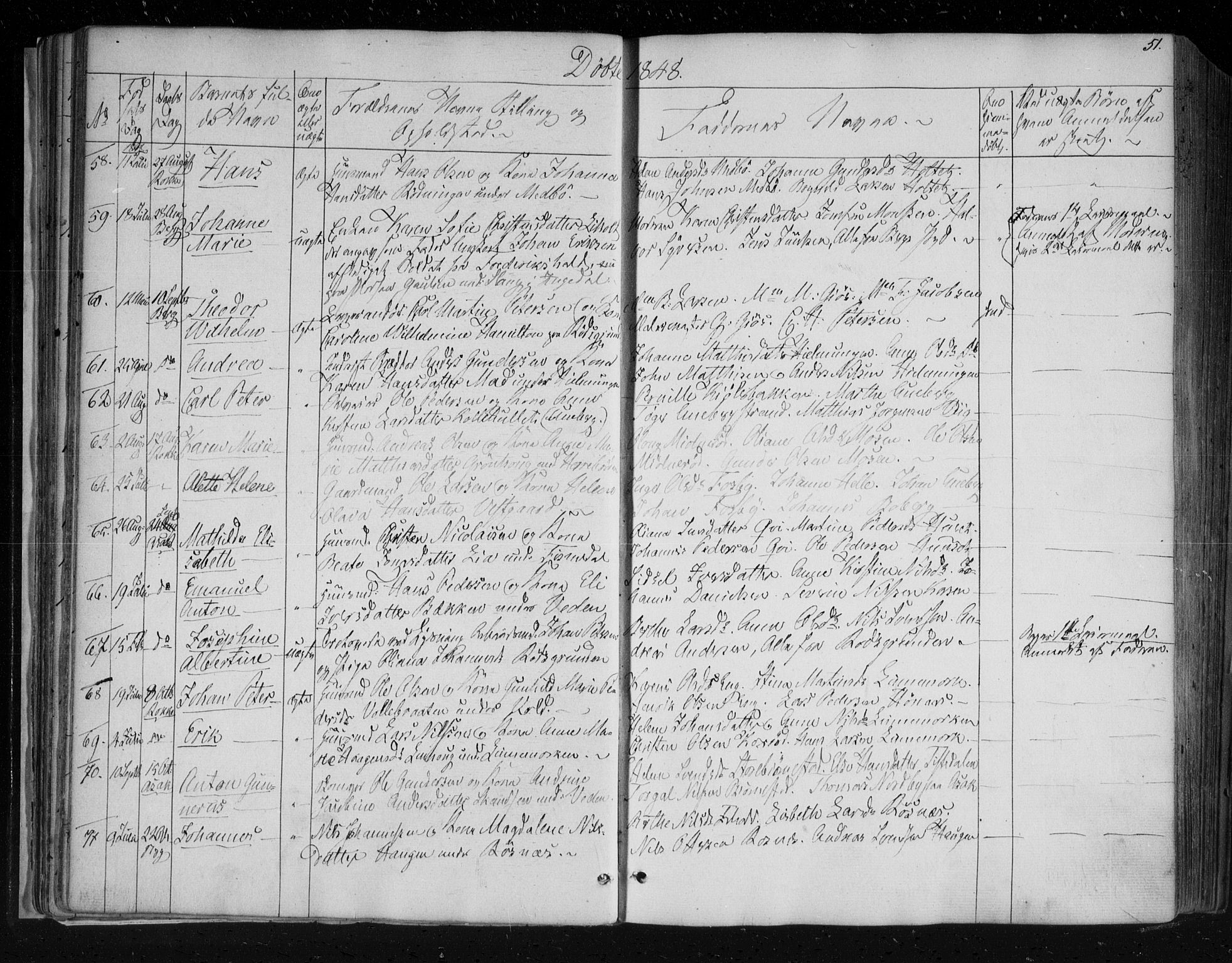Berg prestekontor Kirkebøker, AV/SAO-A-10902/F/Fa/L0004: Ministerialbok nr. I 4, 1843-1860, s. 51