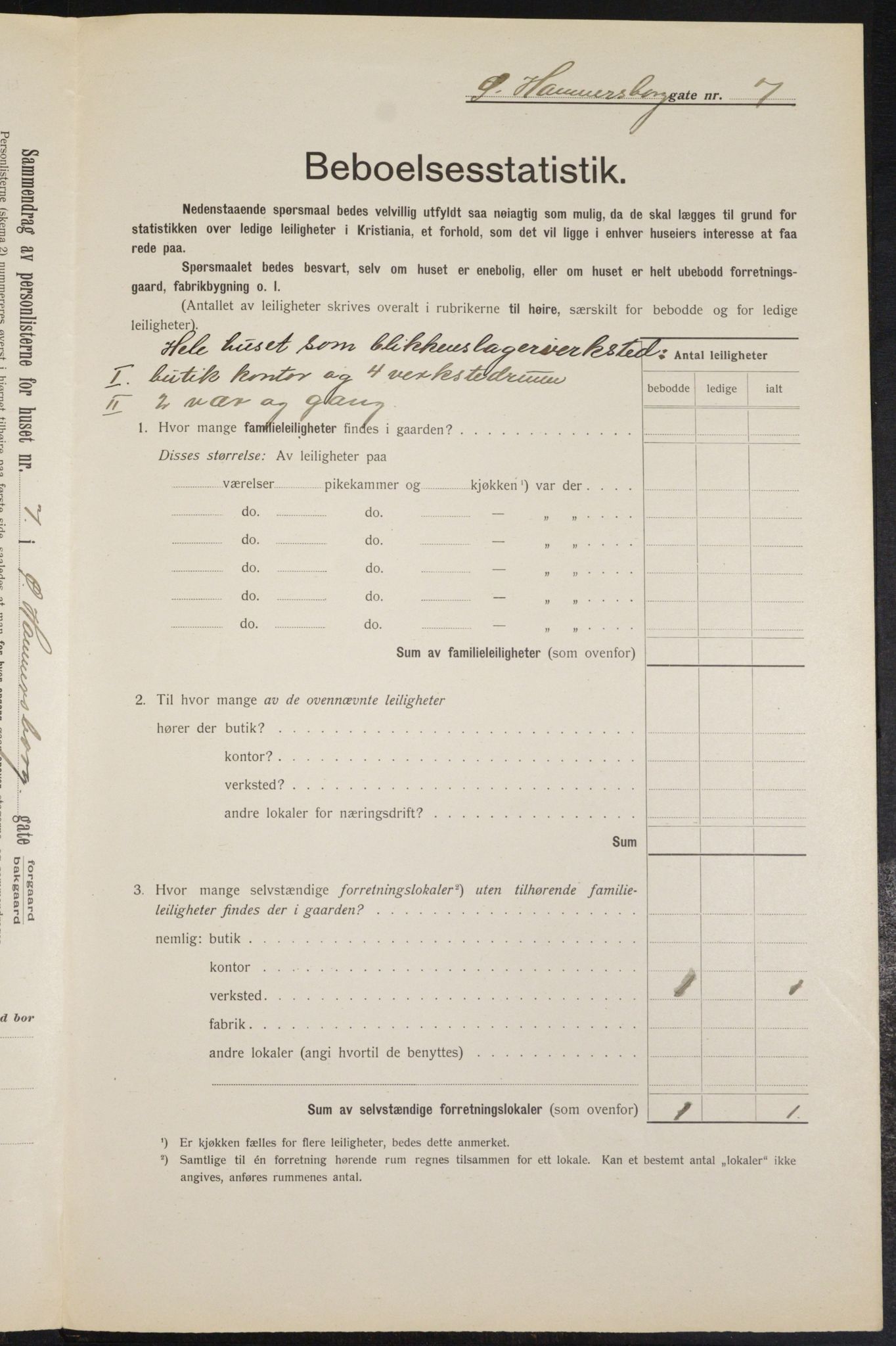 OBA, Kommunal folketelling 1.2.1912 for Kristiania, 1912, s. 129881