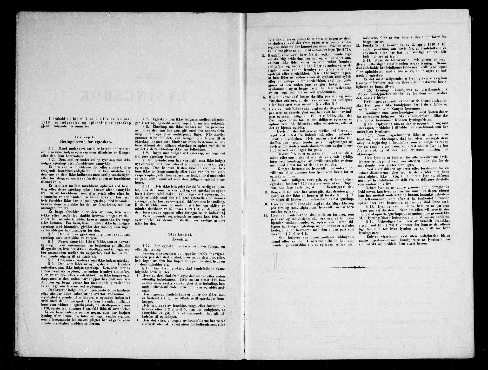 Sandar kirkebøker, AV/SAKO-A-243/H/Ha/L0008: Lysningsprotokoll nr. 8, 1949-1954