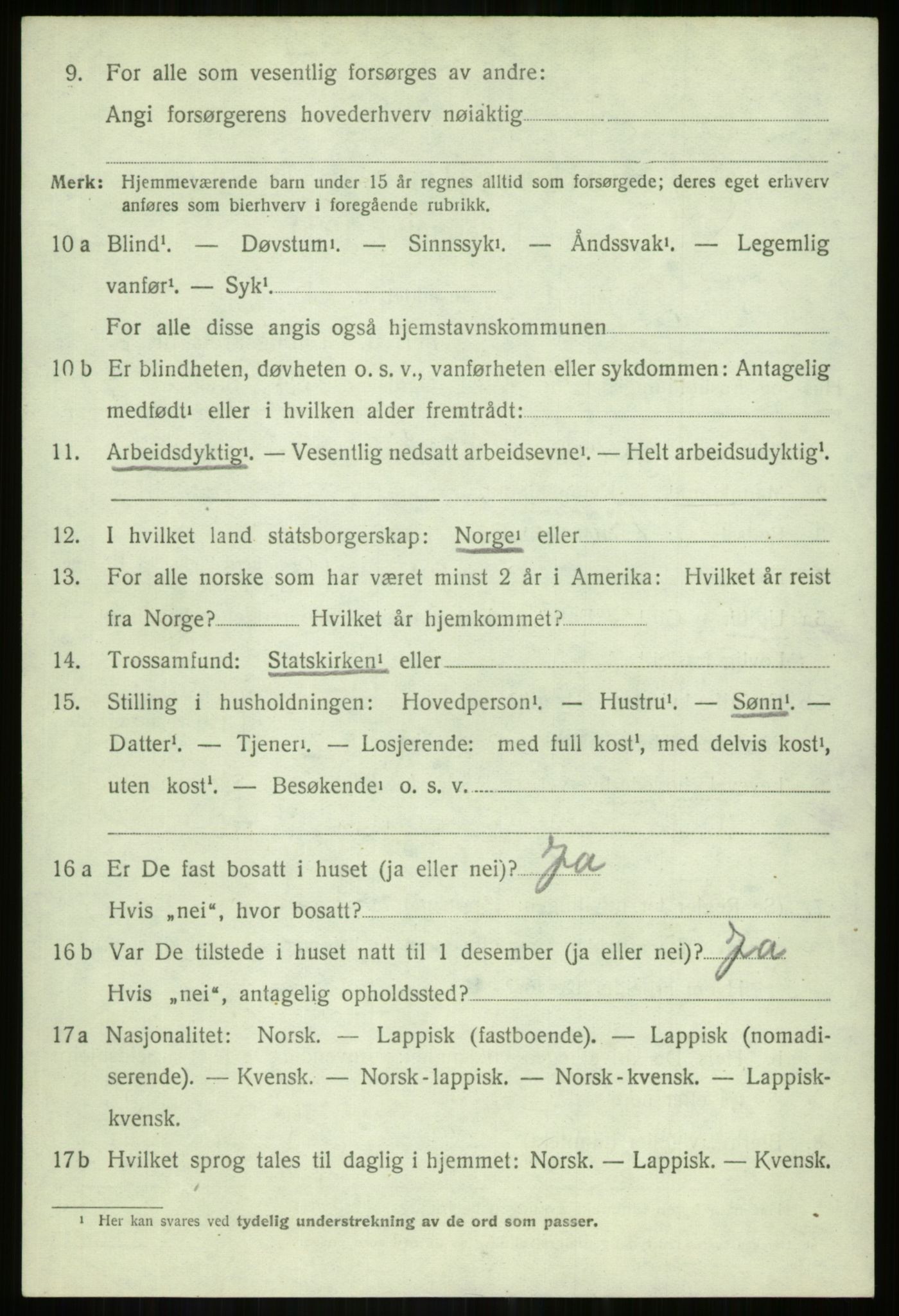 SATØ, Folketelling 1920 for 1921 Salangen herred, 1920, s. 6613