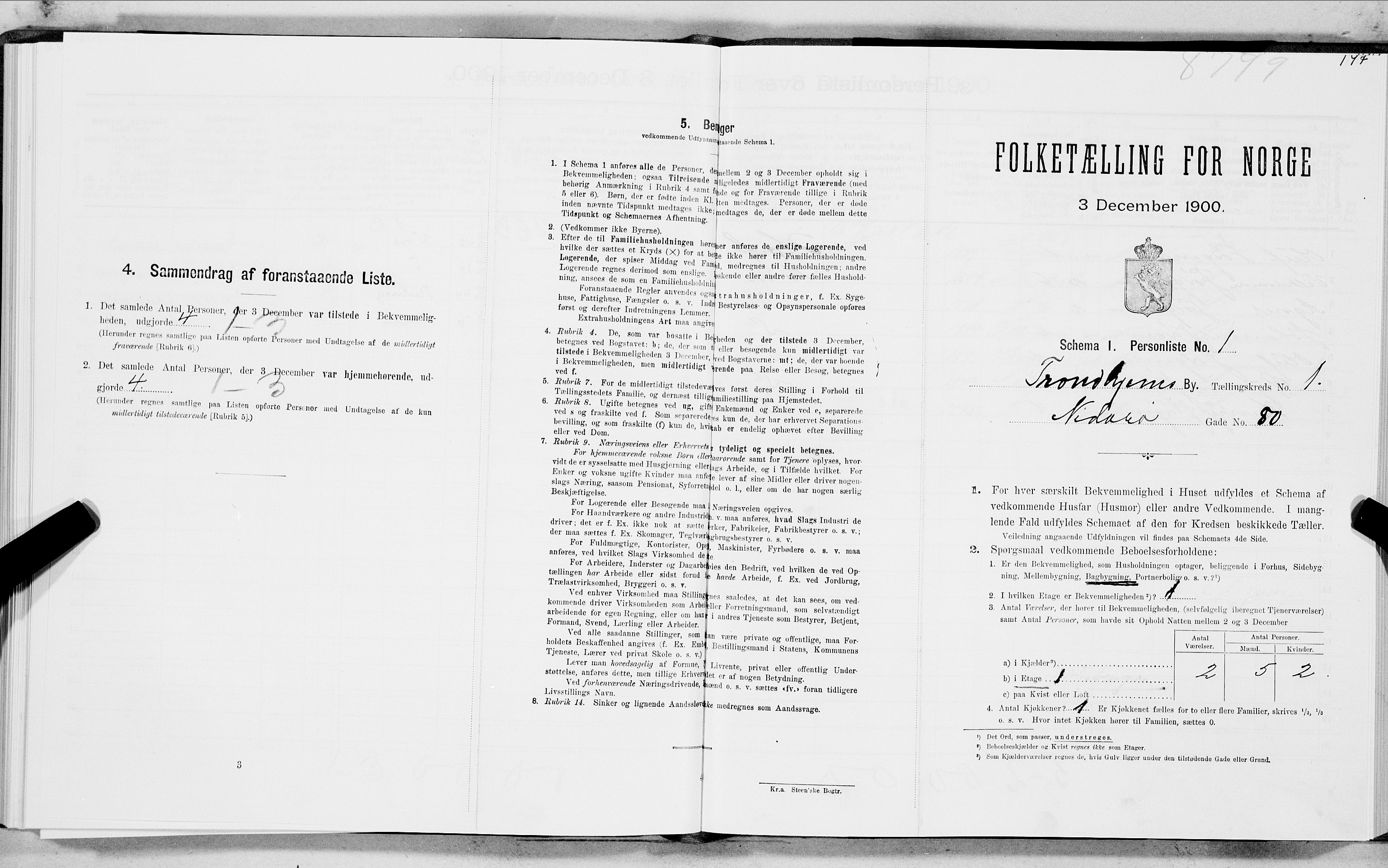 SAT, Folketelling 1900 for 1601 Trondheim kjøpstad, 1900, s. 369