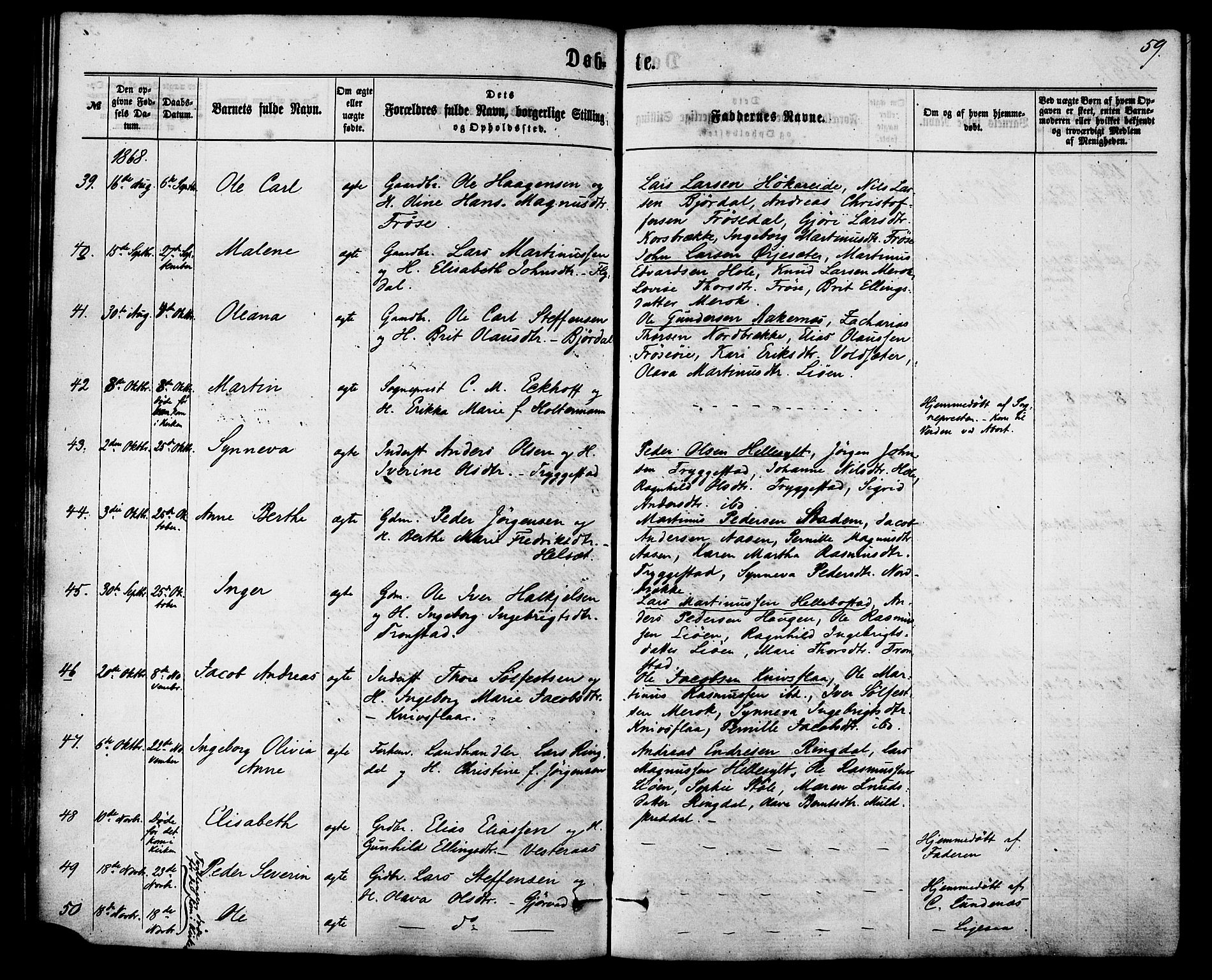 Ministerialprotokoller, klokkerbøker og fødselsregistre - Møre og Romsdal, AV/SAT-A-1454/517/L0226: Ministerialbok nr. 517A06, 1862-1881, s. 59