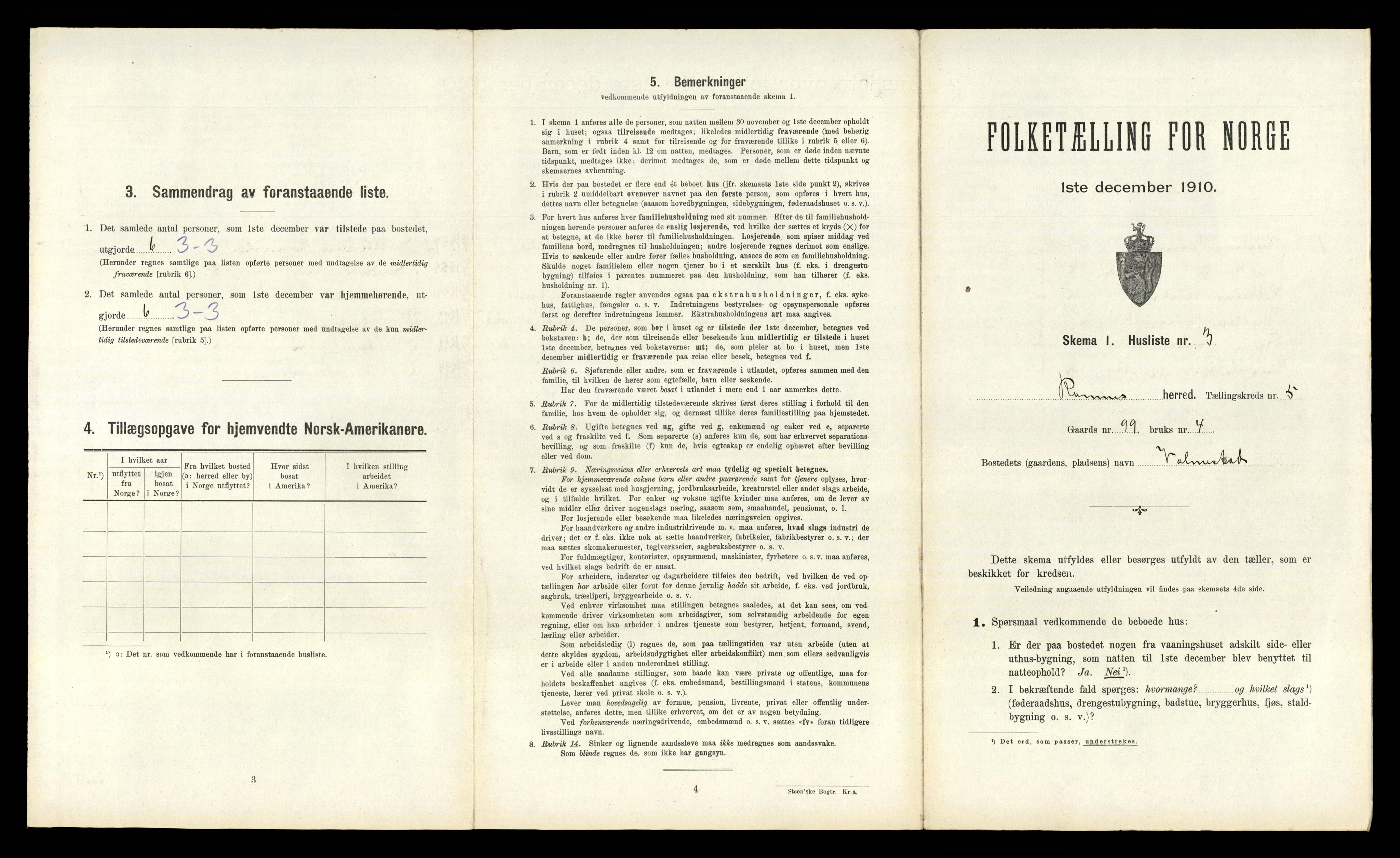 RA, Folketelling 1910 for 0718 Ramnes herred, 1910, s. 722