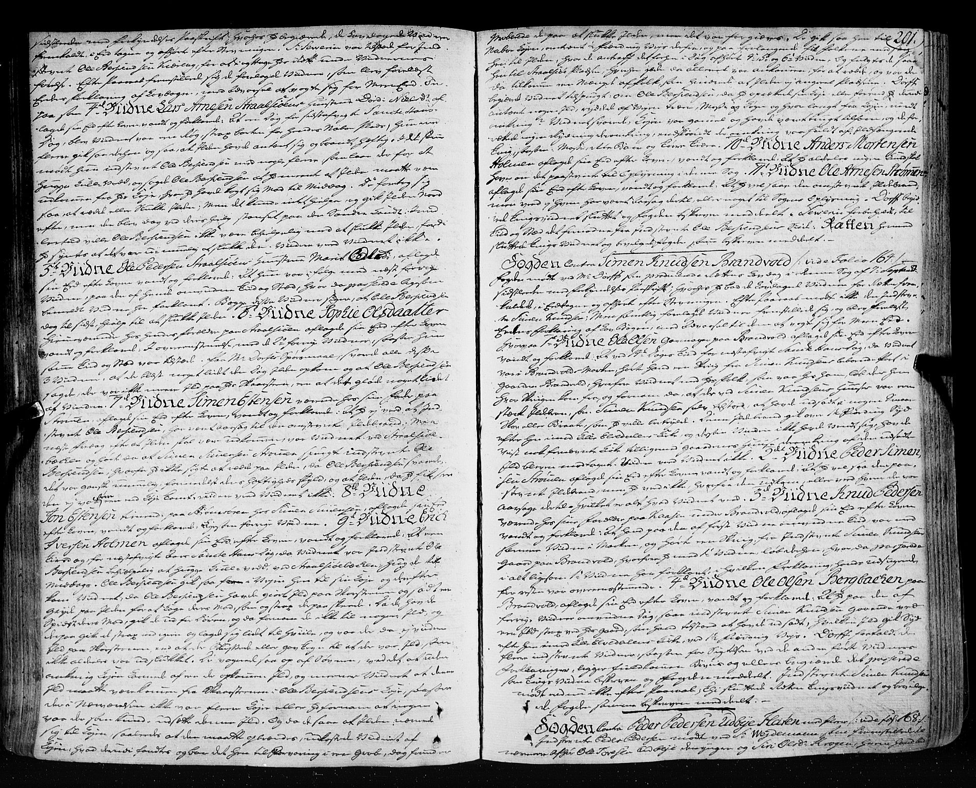 Østerdalen sorenskriveri, SAH/TING-032/G/Gb/L0005: Tingbok, 1780-1784, s. 200b-201a