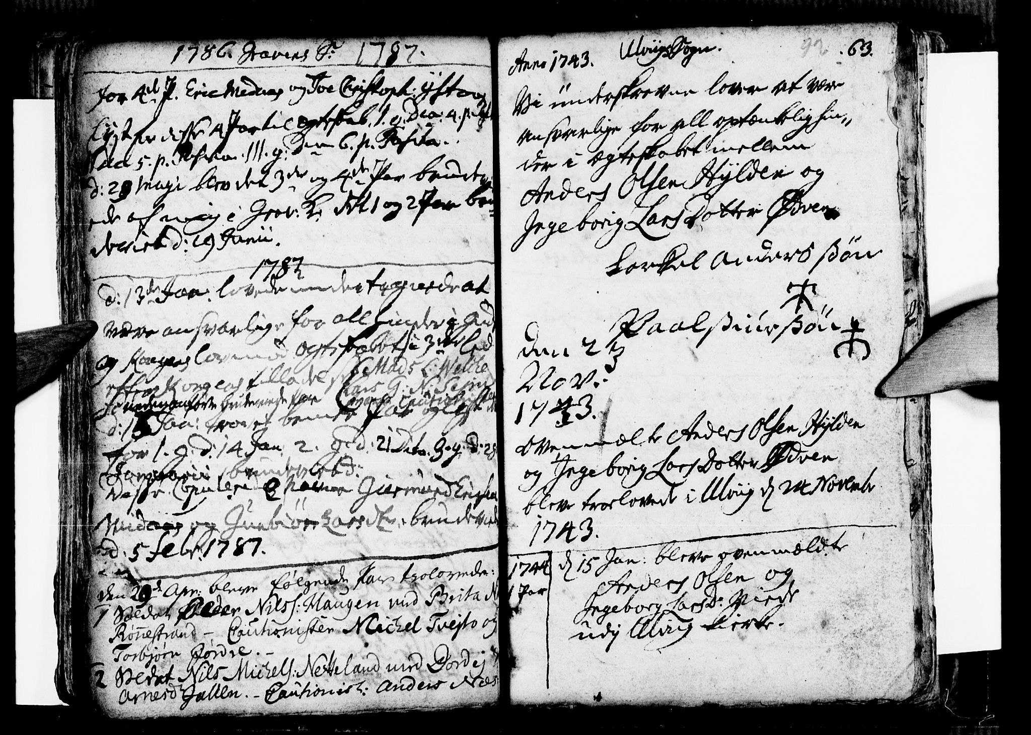Ulvik sokneprestembete, SAB/A-78801/H/Haa: Ministerialbok nr. A 9, 1743-1792, s. 92