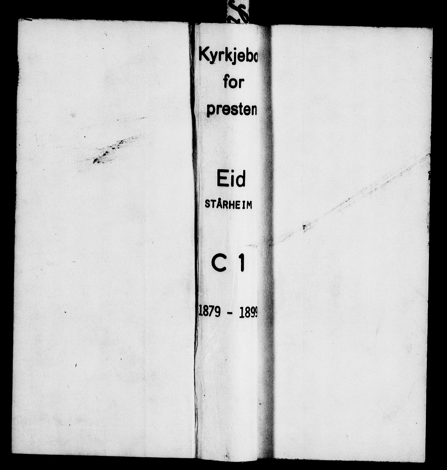 Eid sokneprestembete, AV/SAB-A-82301/H/Haa/Haac/L0001: Ministerialbok nr. C 1, 1879-1899