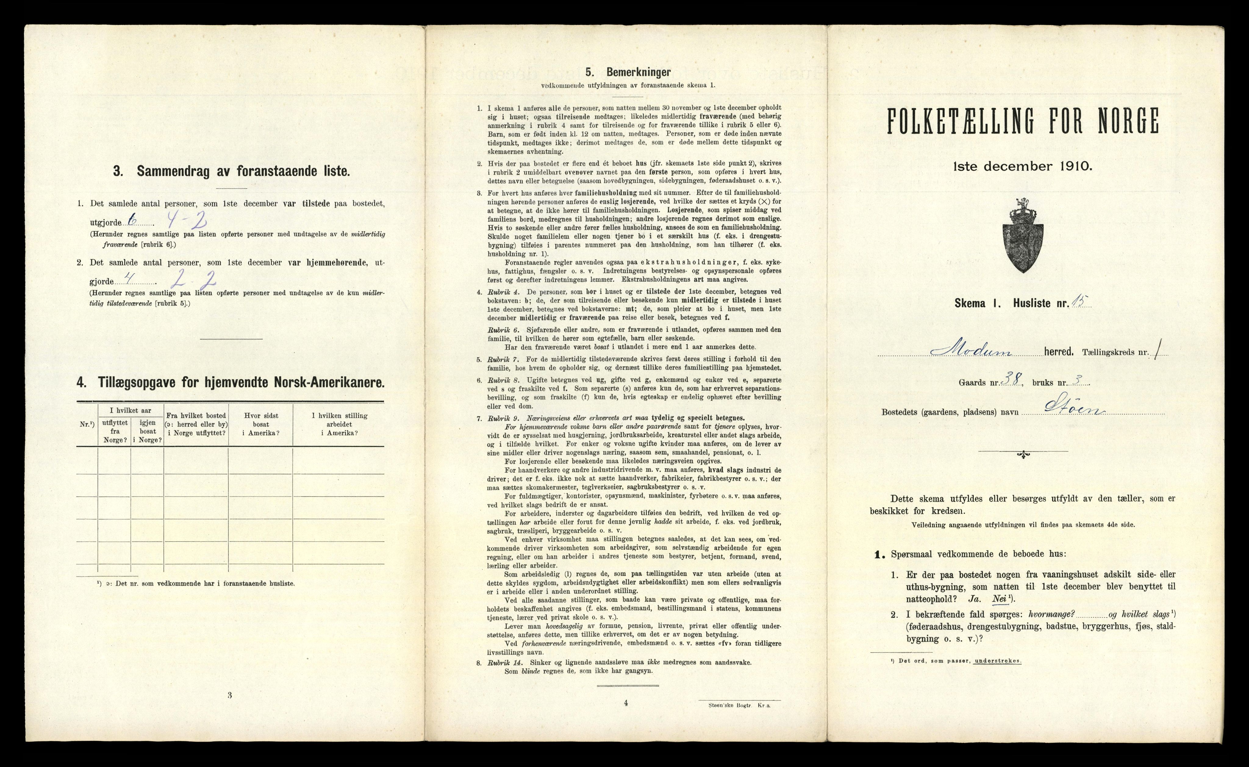 RA, Folketelling 1910 for 0623 Modum herred, 1910, s. 128