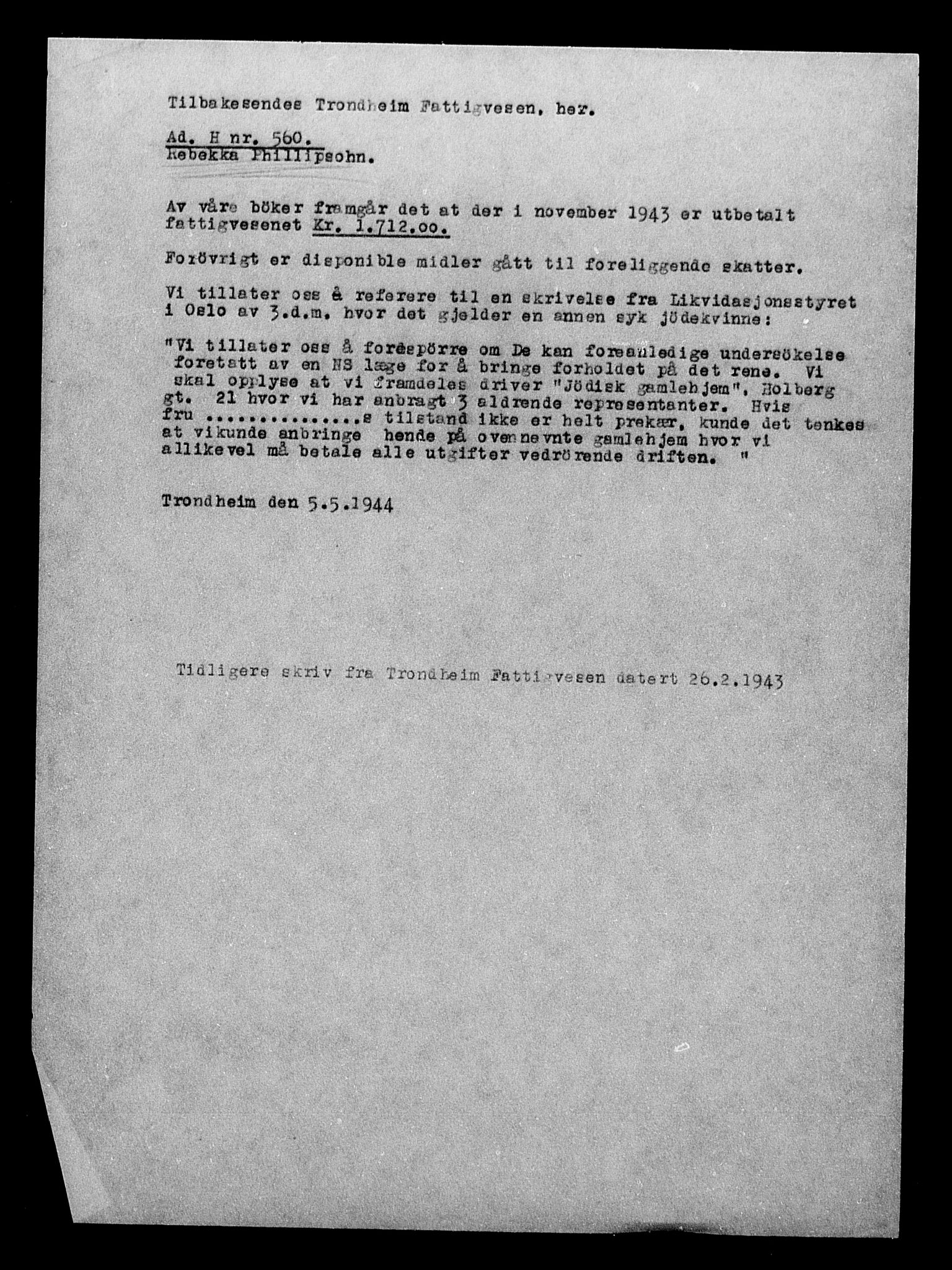 Justisdepartementet, Tilbakeføringskontoret for inndratte formuer, AV/RA-S-1564/H/Hc/Hca/L0907: --, 1945-1947, s. 26
