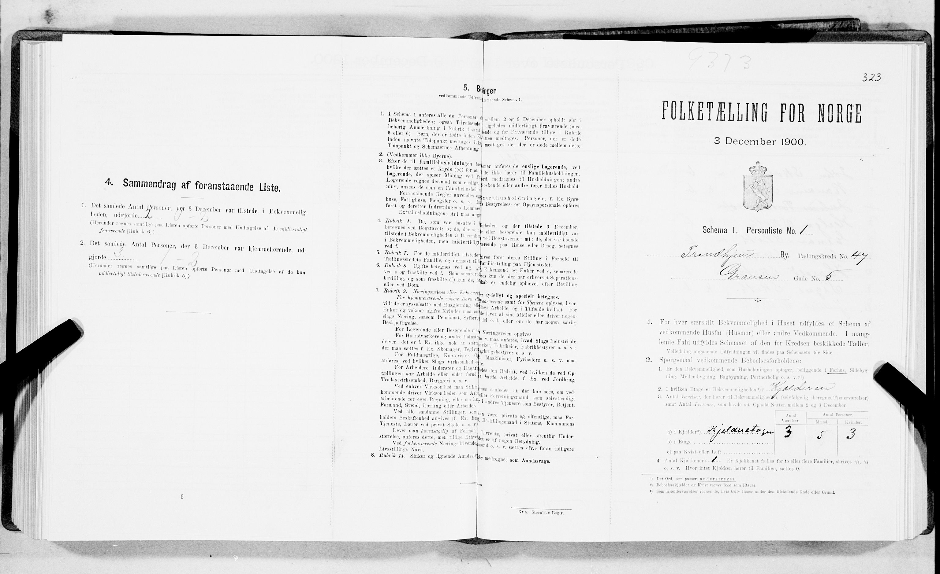 SAT, Folketelling 1900 for 1601 Trondheim kjøpstad, 1900, s. 7626