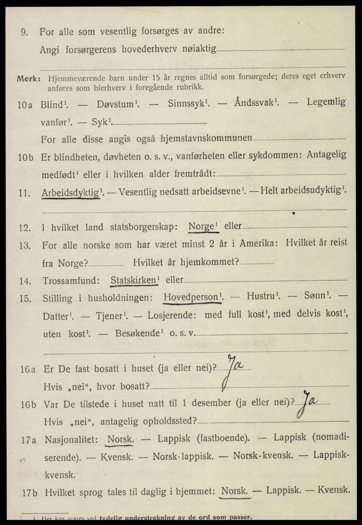 SAT, Folketelling 1920 for 1718 Leksvik herred, 1920, s. 3943