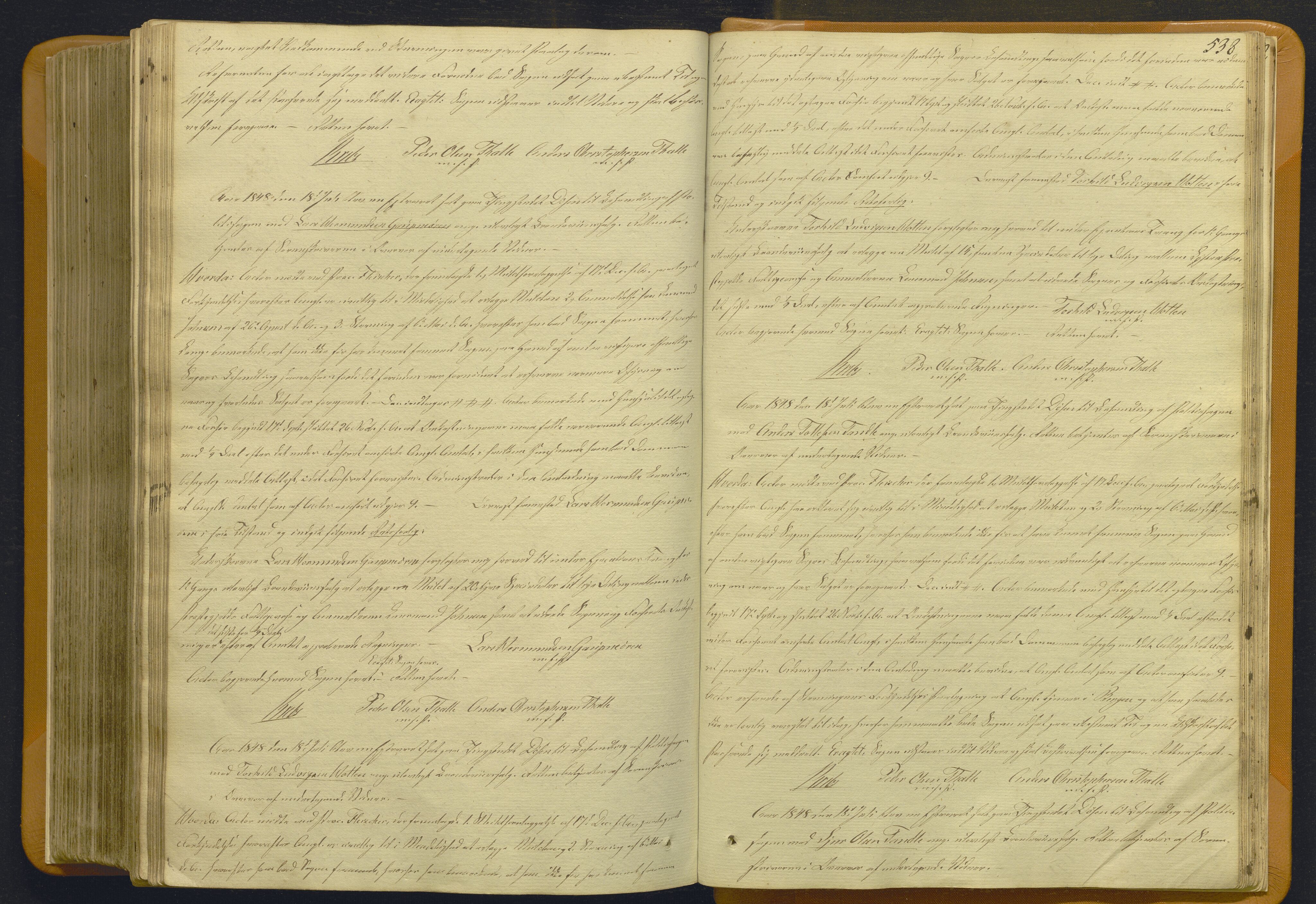 Indre Sogn tingrett, AV/SAB-A-3301/1/F/Fb/Fbc/L0007: Offentlege saker, Ba 7, 1843-1849, s. 537b-538a