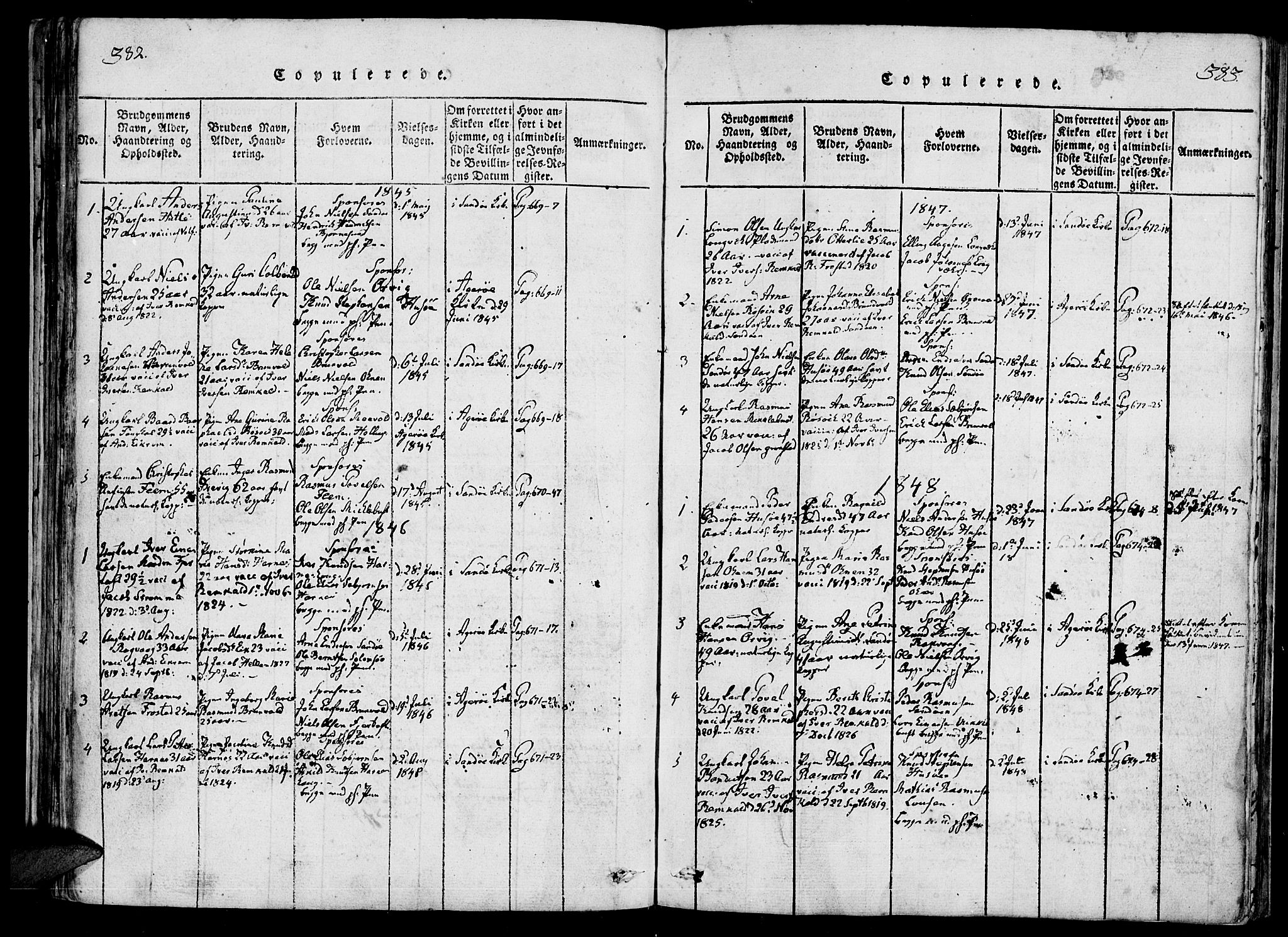 Ministerialprotokoller, klokkerbøker og fødselsregistre - Møre og Romsdal, SAT/A-1454/561/L0727: Ministerialbok nr. 561A01, 1817-1858, s. 382-383