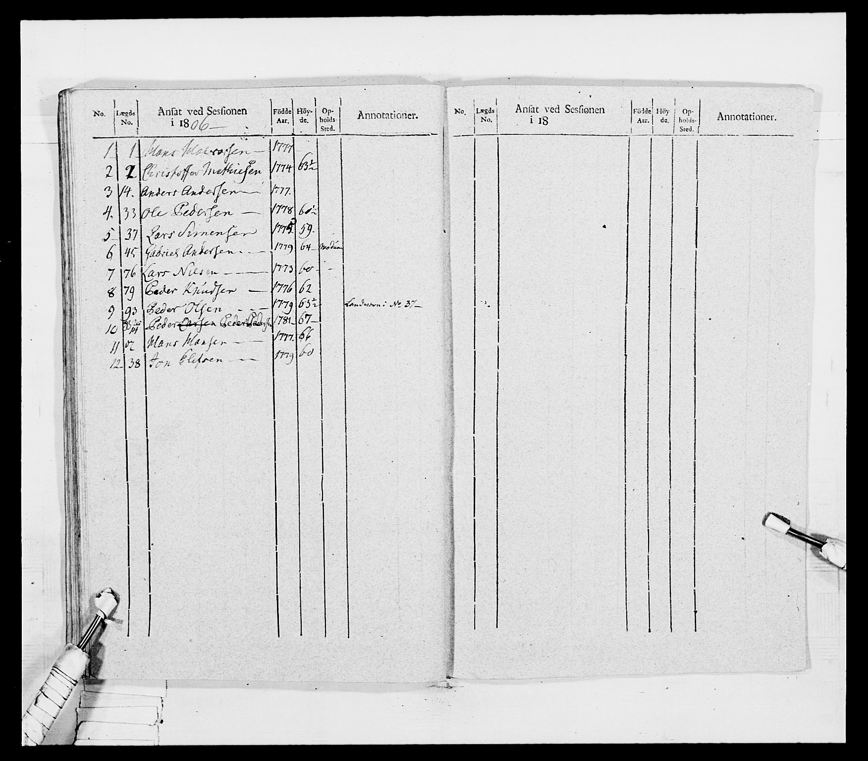 Generalitets- og kommissariatskollegiet, Det kongelige norske kommissariatskollegium, AV/RA-EA-5420/E/Eh/L0032a: Nordafjelske gevorbne infanteriregiment, 1806, s. 436