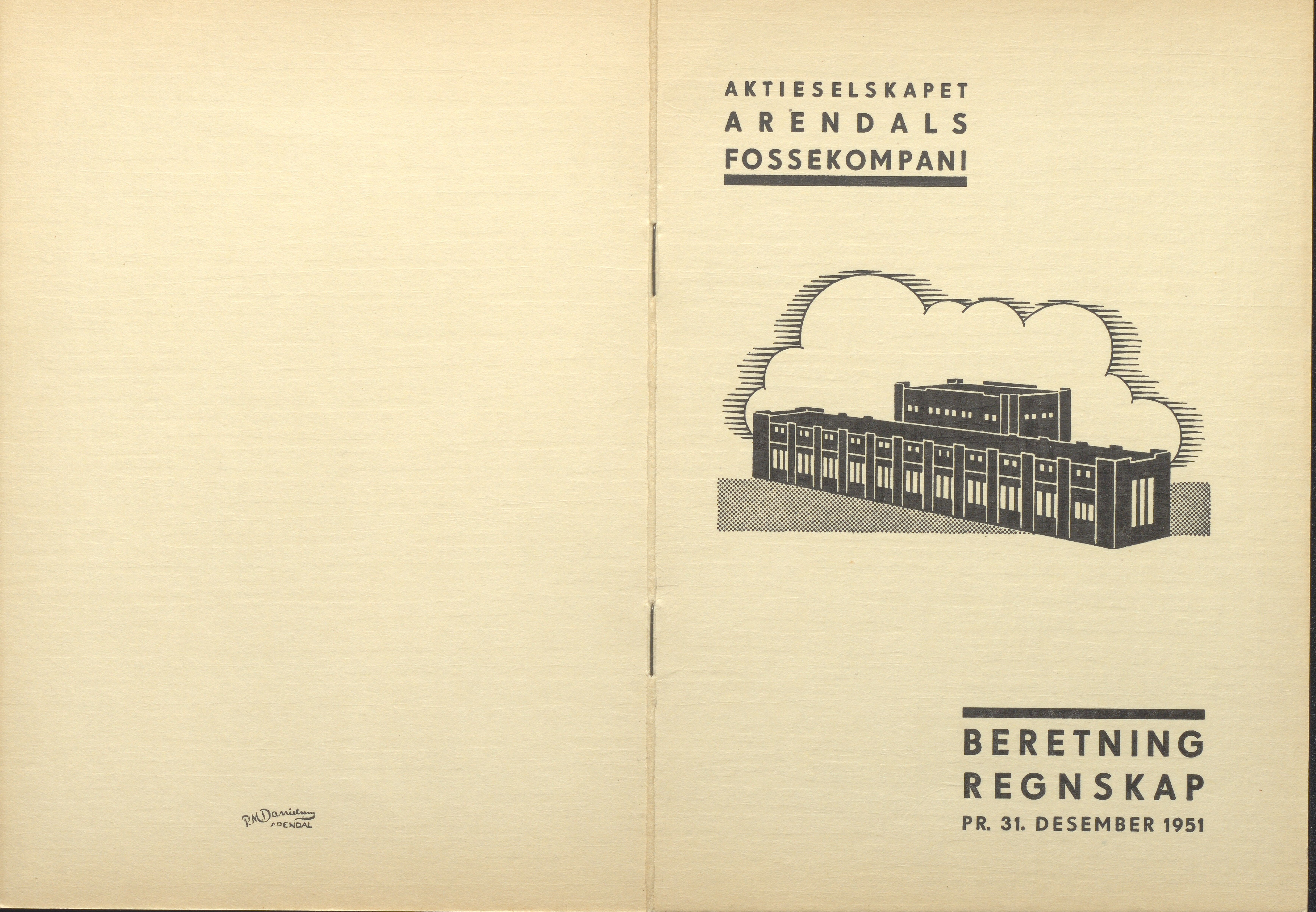 Arendals Fossekompani, AAKS/PA-2413/X/X01/L0001/0012: Beretninger, regnskap, balansekonto, gevinst- og tapskonto / Beretning, regnskap 1945 - 1962, 1945-1962, s. 37