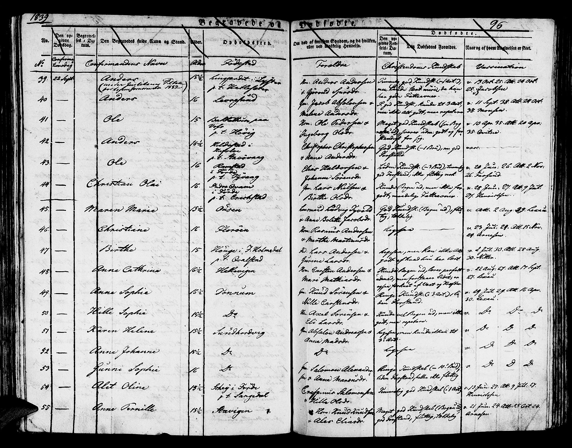 Kinn sokneprestembete, AV/SAB-A-80801/H/Haa/Haaa/L0004/0002: Ministerialbok nr. A 4II, 1822-1840, s. 96