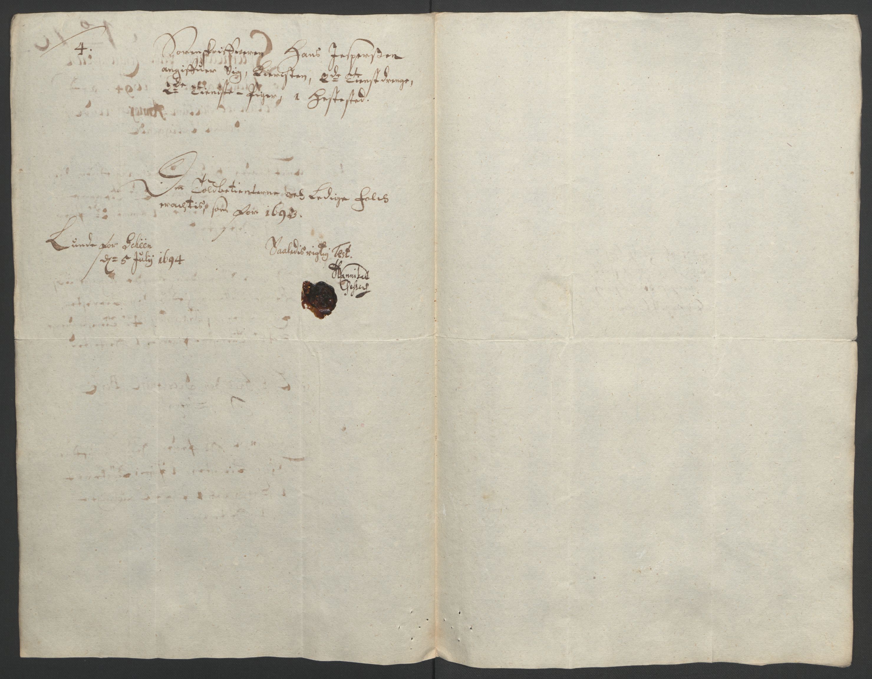 Rentekammeret inntil 1814, Reviderte regnskaper, Fogderegnskap, RA/EA-4092/R36/L2092: Fogderegnskap Øvre og Nedre Telemark og Bamble, 1694, s. 95