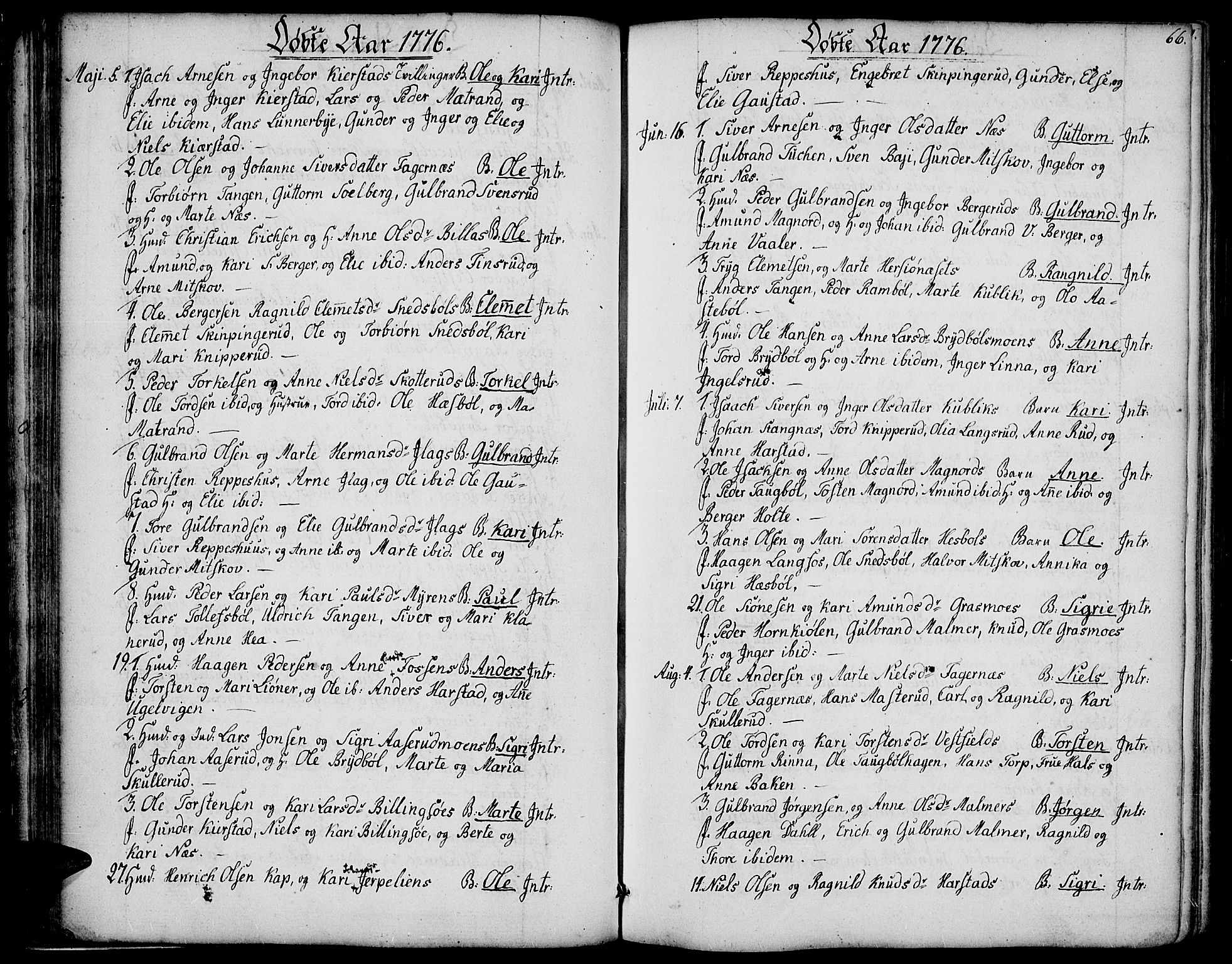 Vinger prestekontor, AV/SAH-PREST-024/H/Ha/Haa/L0004: Ministerialbok nr. 4, 1766-1813, s. 65-66
