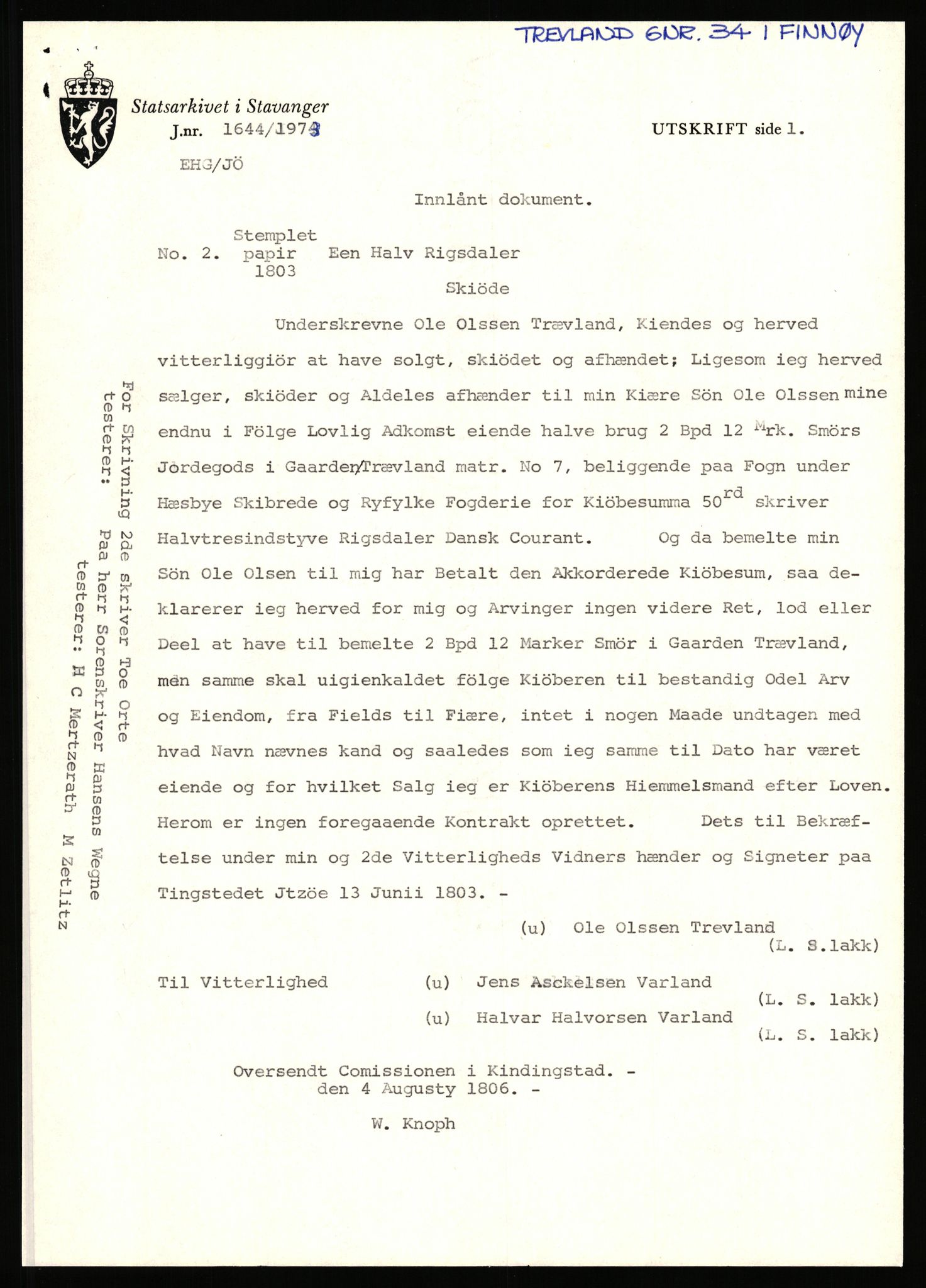 Statsarkivet i Stavanger, SAST/A-101971/03/Y/Yj/L0088: Avskrifter sortert etter gårdsnavn: Todneim - Tuestad, 1750-1930, s. 510