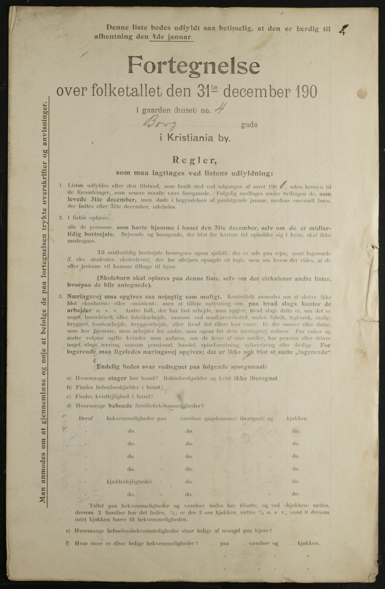 OBA, Kommunal folketelling 31.12.1901 for Kristiania kjøpstad, 1901, s. 1293