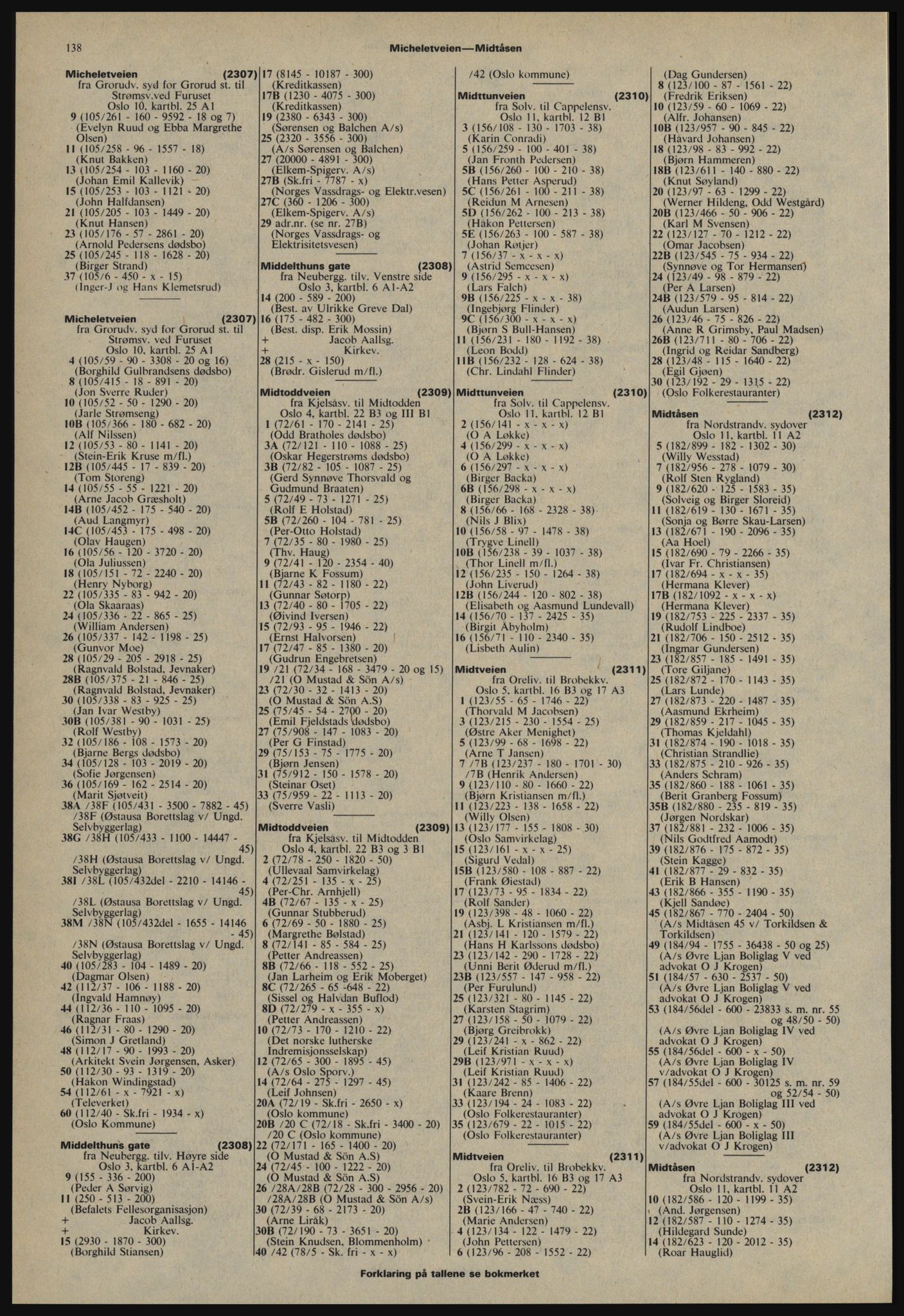 Kristiania/Oslo adressebok, PUBL/-, 1978-1979, s. 138