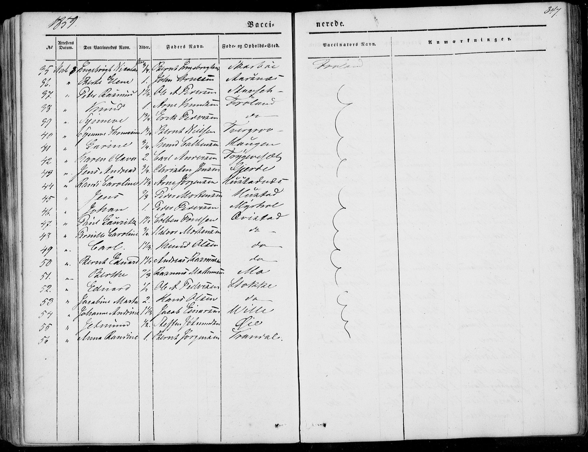 Ministerialprotokoller, klokkerbøker og fødselsregistre - Møre og Romsdal, AV/SAT-A-1454/515/L0209: Ministerialbok nr. 515A05, 1847-1868, s. 347