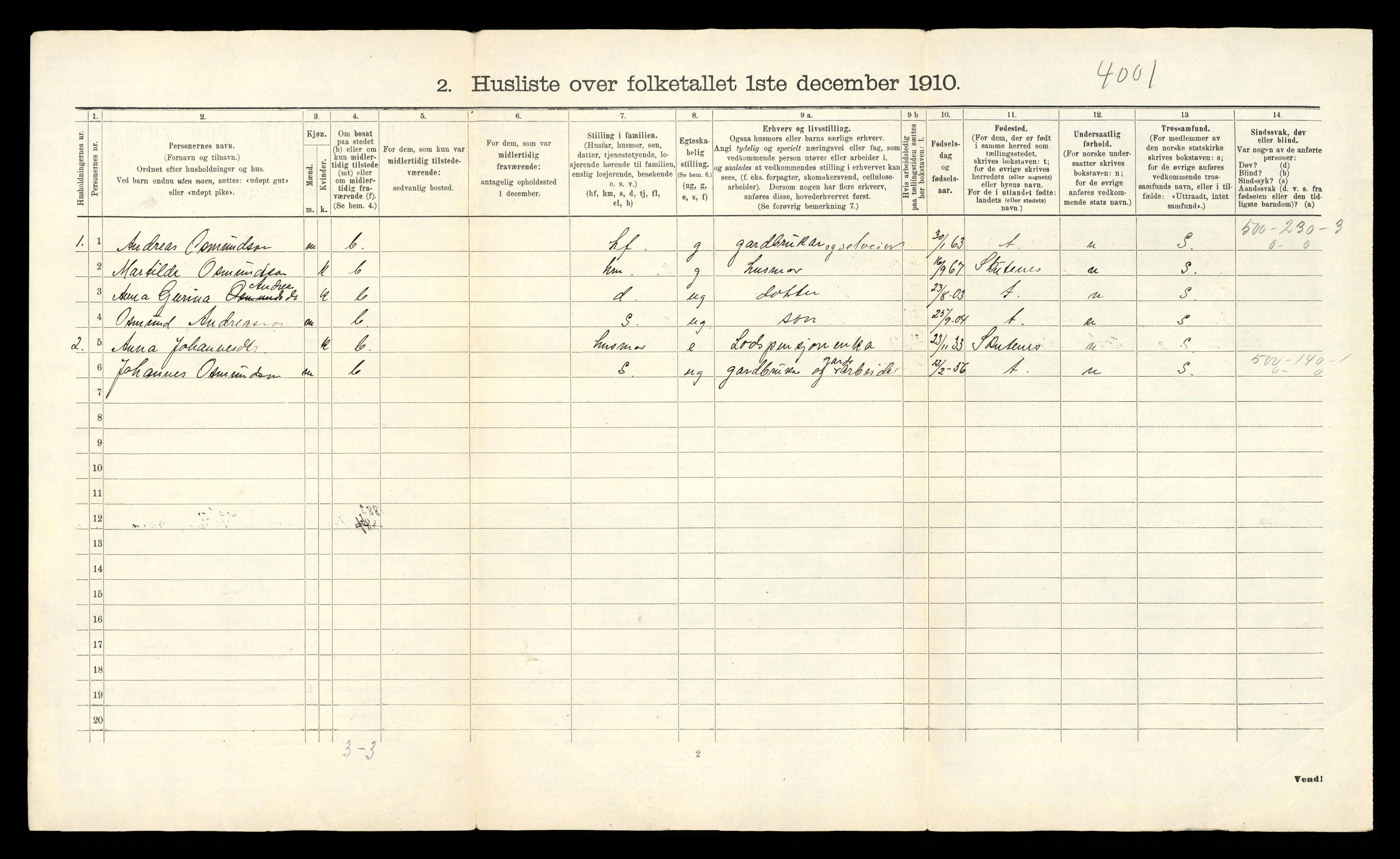 RA, Folketelling 1910 for 1148 Kopervik herred, 1910, s. 22
