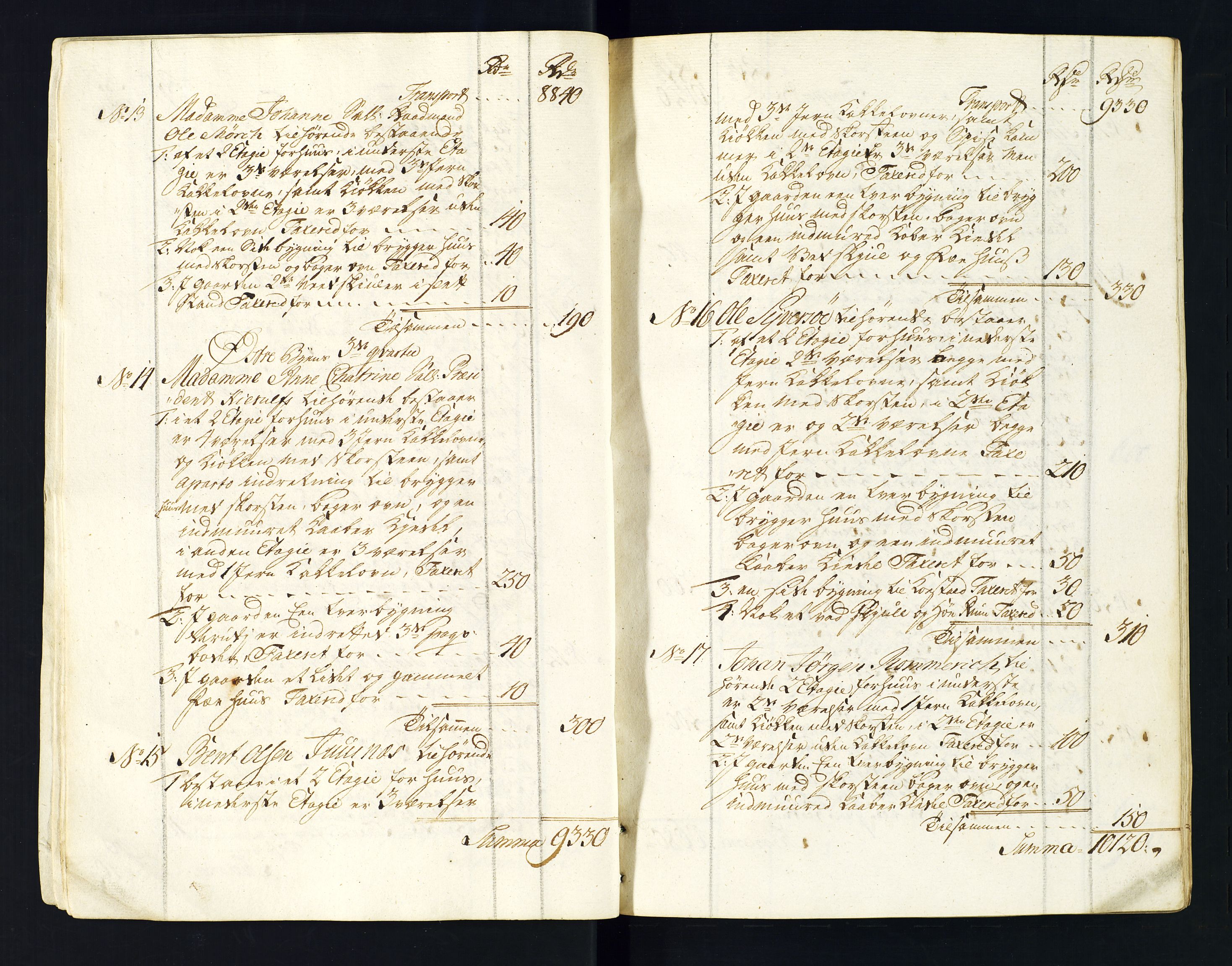 Norges Brannkasse Kristiansand, AV/SAK-2241-0030/F/Fa/L0068: Branntakstprotokoll dublett, 1765