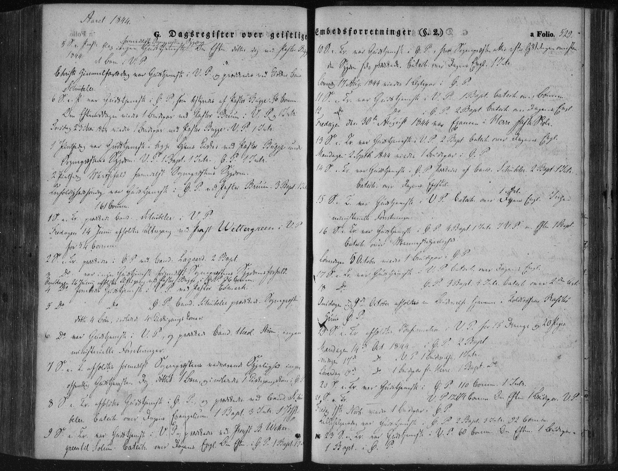 Porsgrunn kirkebøker , SAKO/A-104/F/Fa/L0006: Ministerialbok nr. 6, 1841-1857, s. 529