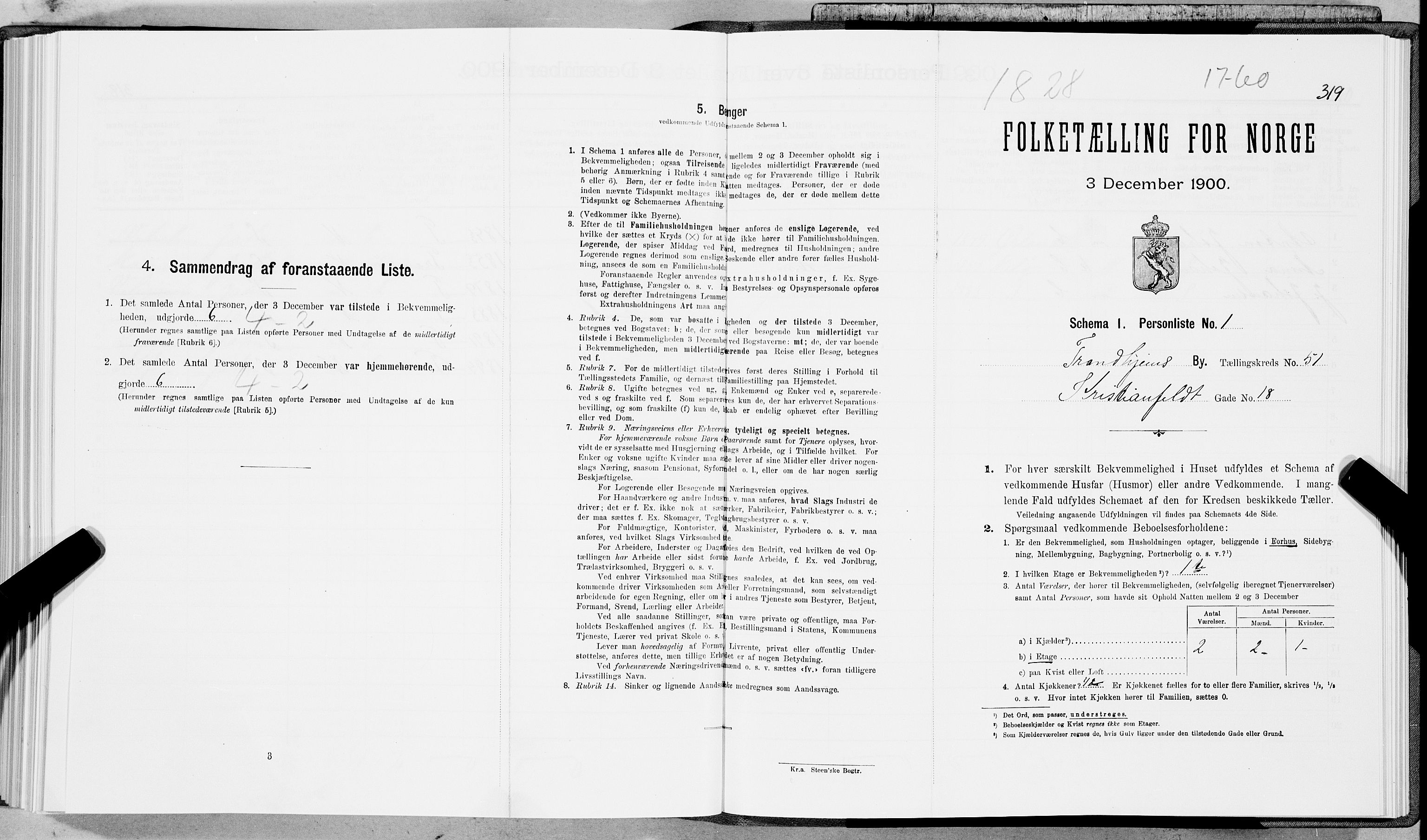SAT, Folketelling 1900 for 1601 Trondheim kjøpstad, 1900, s. 8644