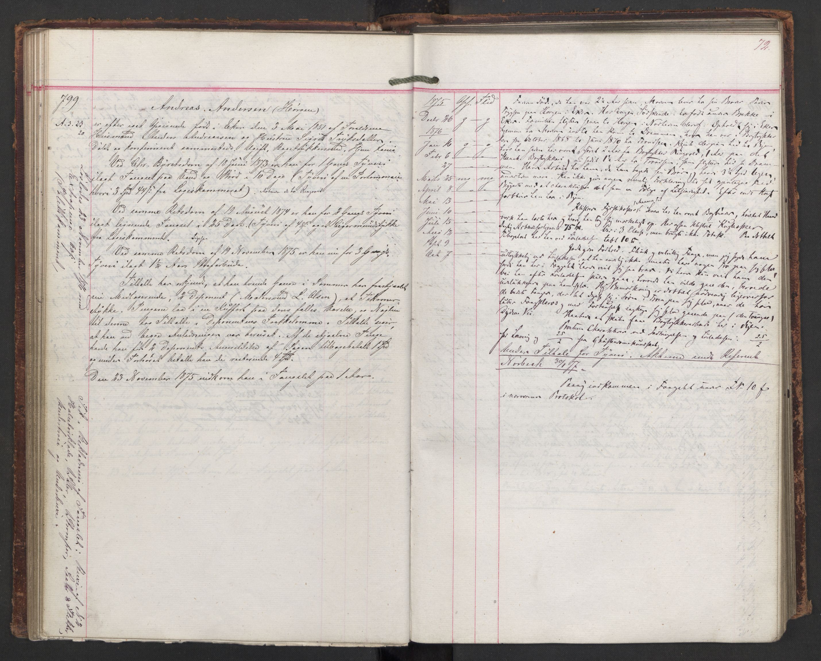 Botsfengslet, AV/RA-S-1539/D/Db/Dbb/L0016: 728e - 20f, 1875-1877, s. 72