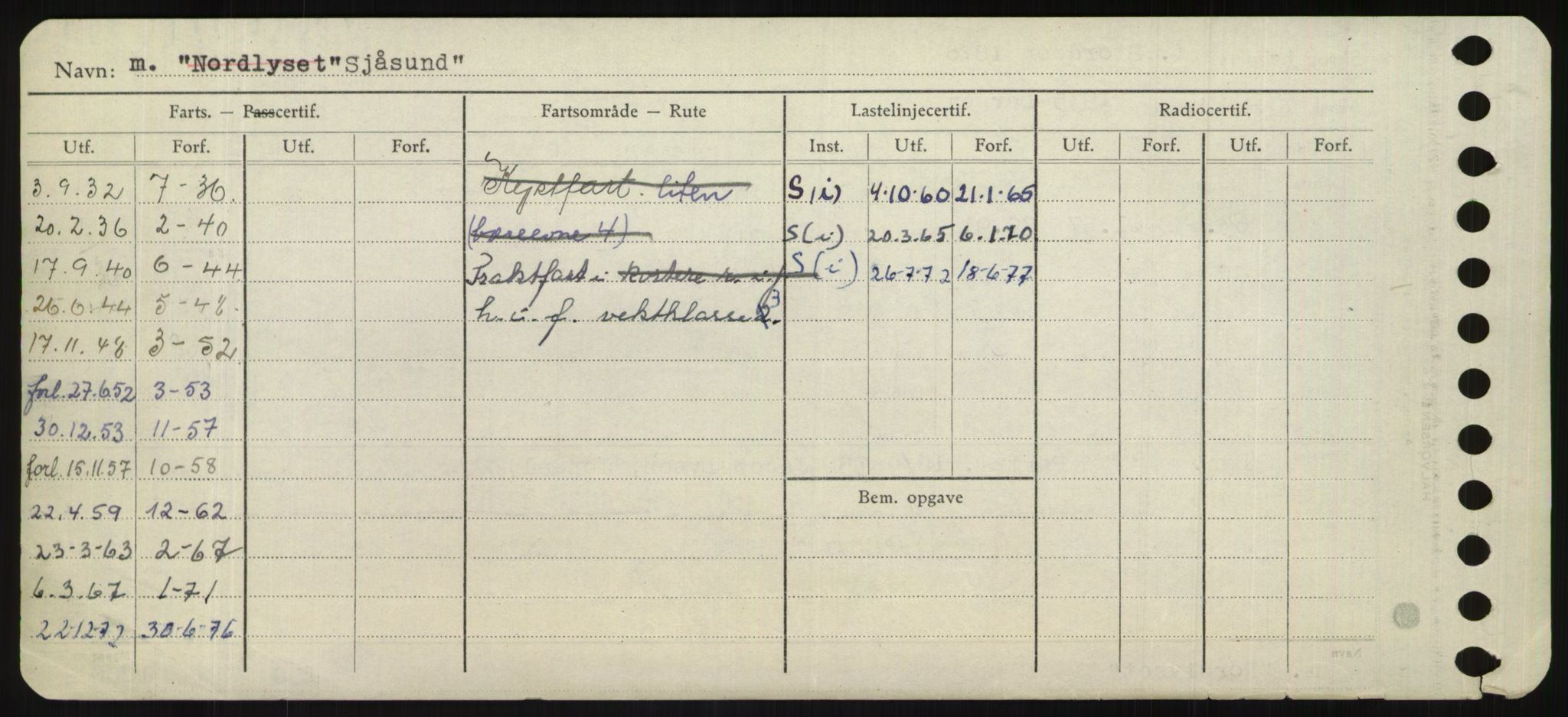 Sjøfartsdirektoratet med forløpere, Skipsmålingen, RA/S-1627/H/Hd/L0033: Fartøy, Sevi-Sjø, s. 434