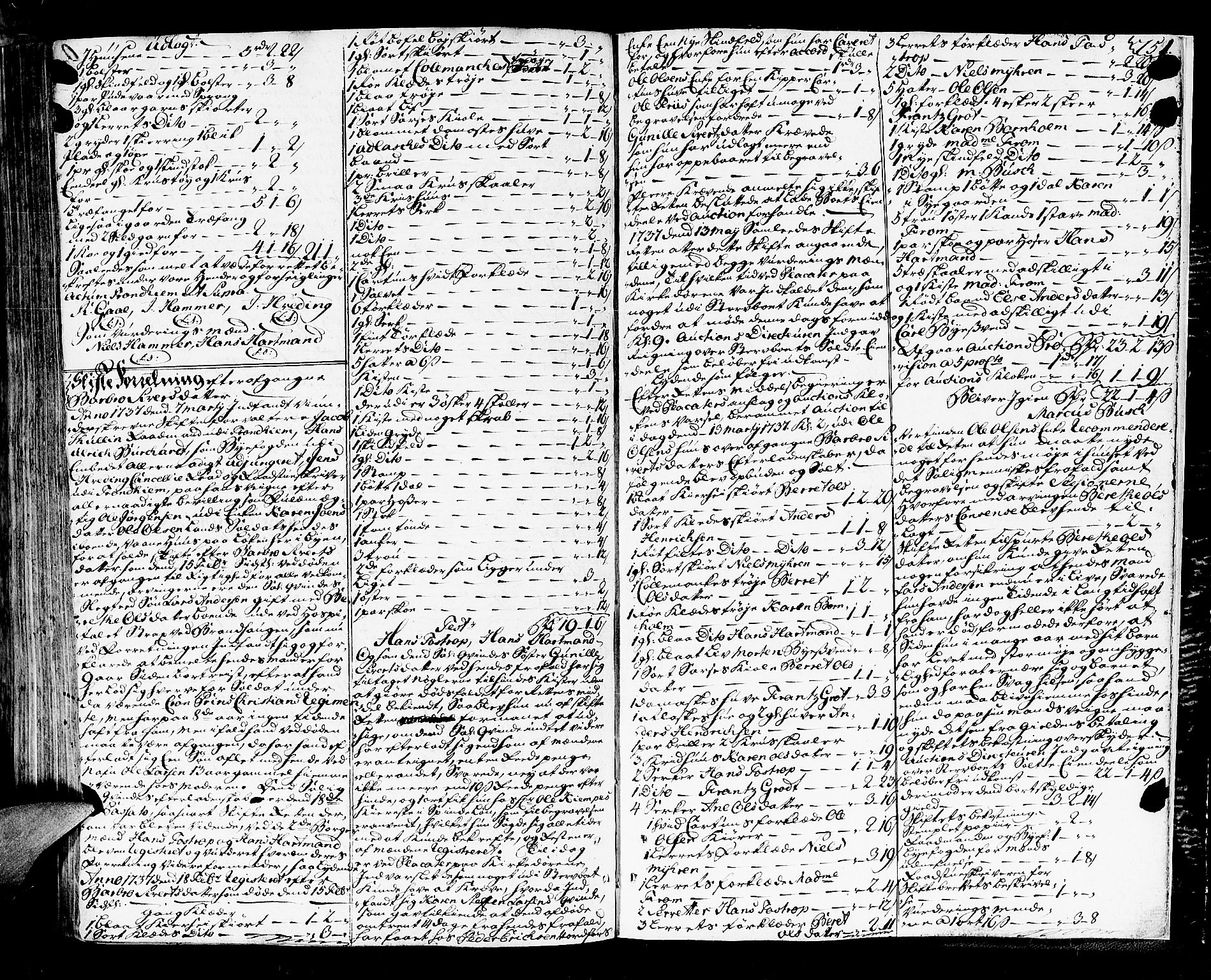 Trondheim byfogd, AV/SAT-A-0003/1/3/3A/L0013: Skifteprotokoll - gml.nr.12. (m/ register), 1735-1738, s. 750b-751a